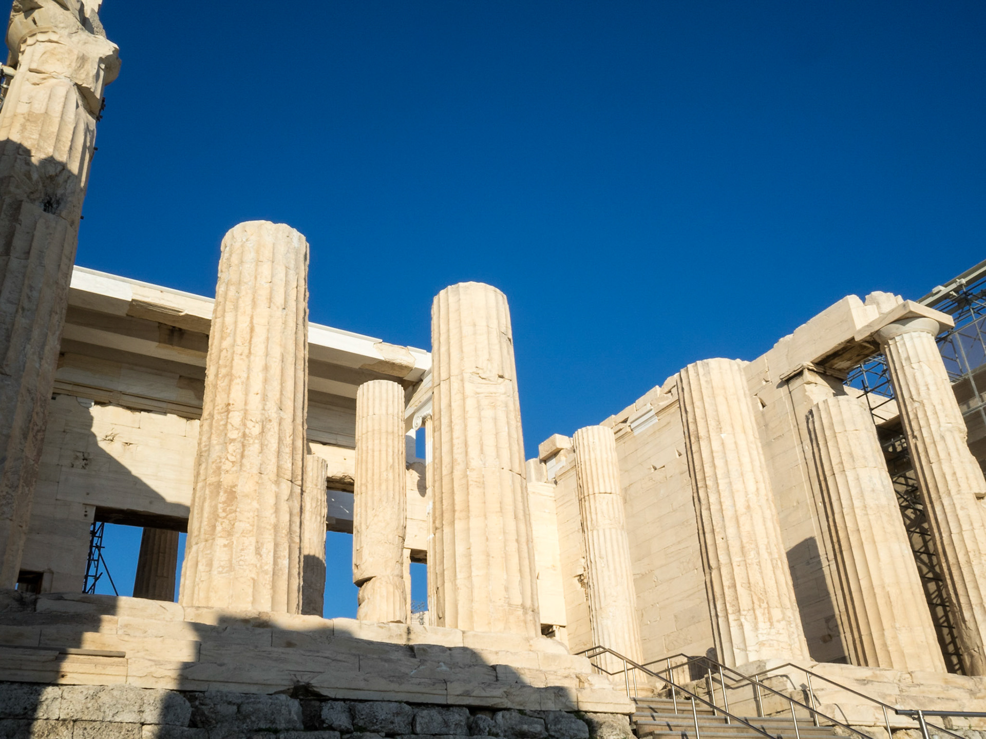 Columns of the Propylaea gateway to the Acropolis