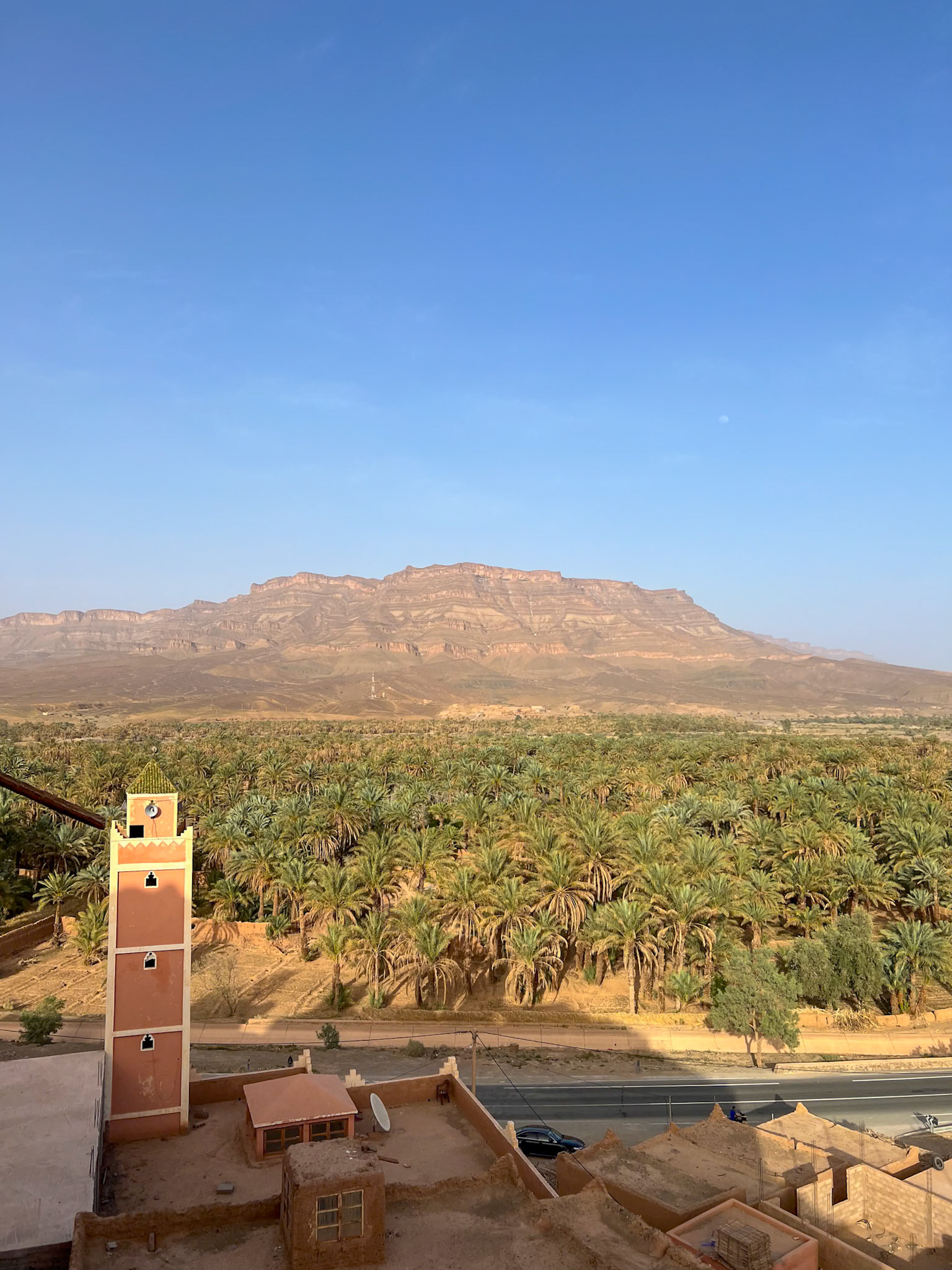Ouled Otmane with Draa Valley palm grove, Morocco