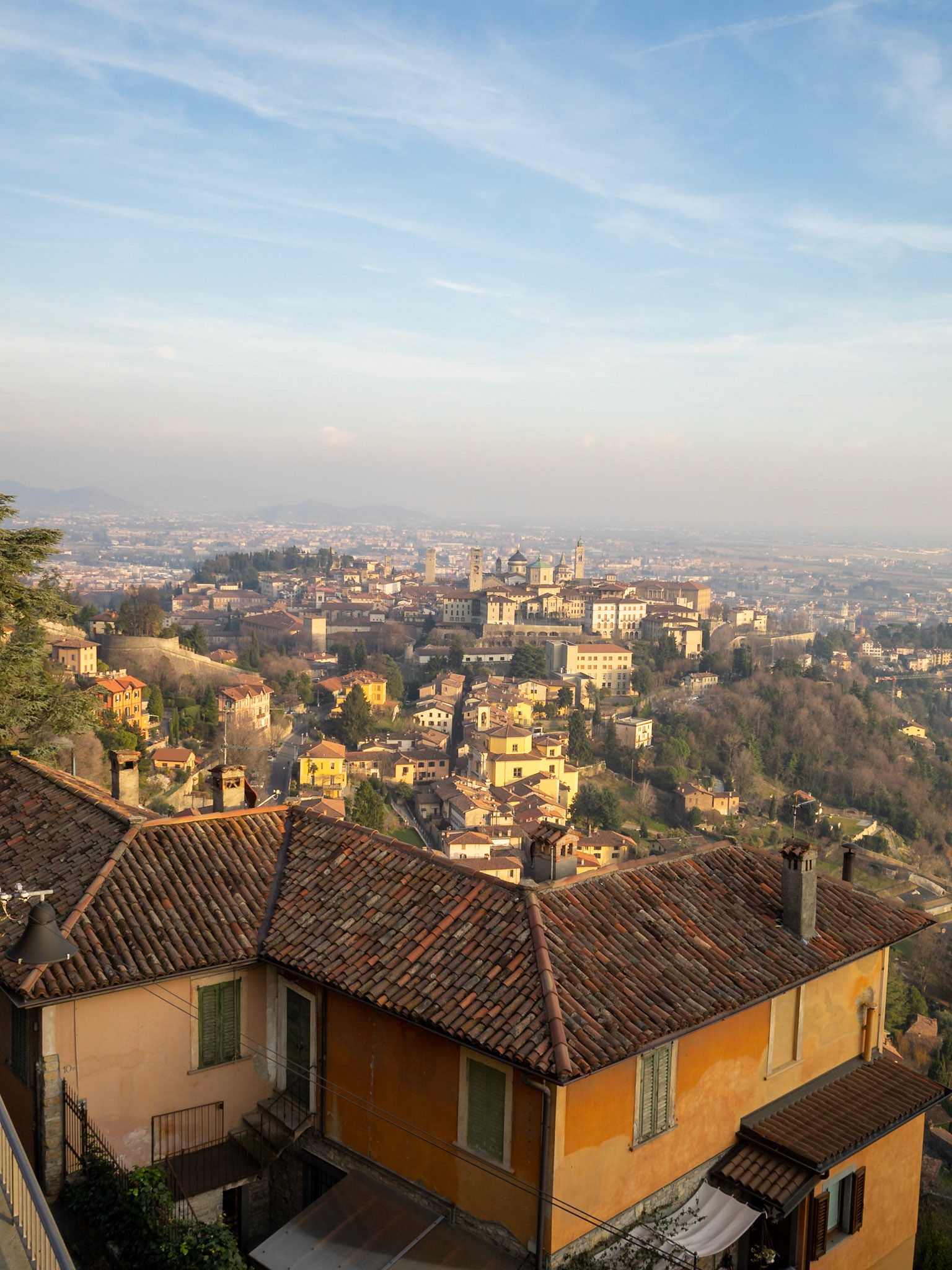 Bergamo Città Alta from San Vigilio