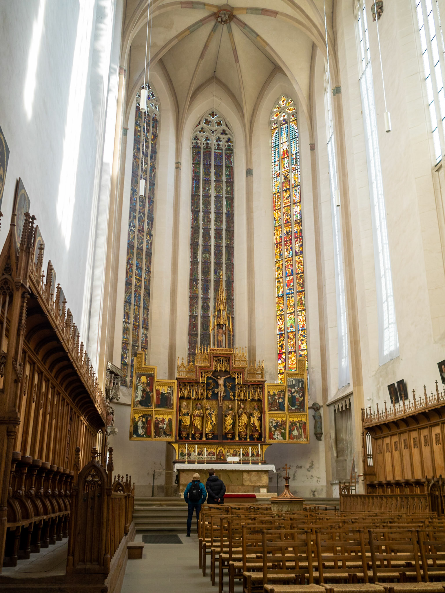 Main altar and choir of Rothenburg ob der Tauber St. Jakob Church by Friedrich Herlin