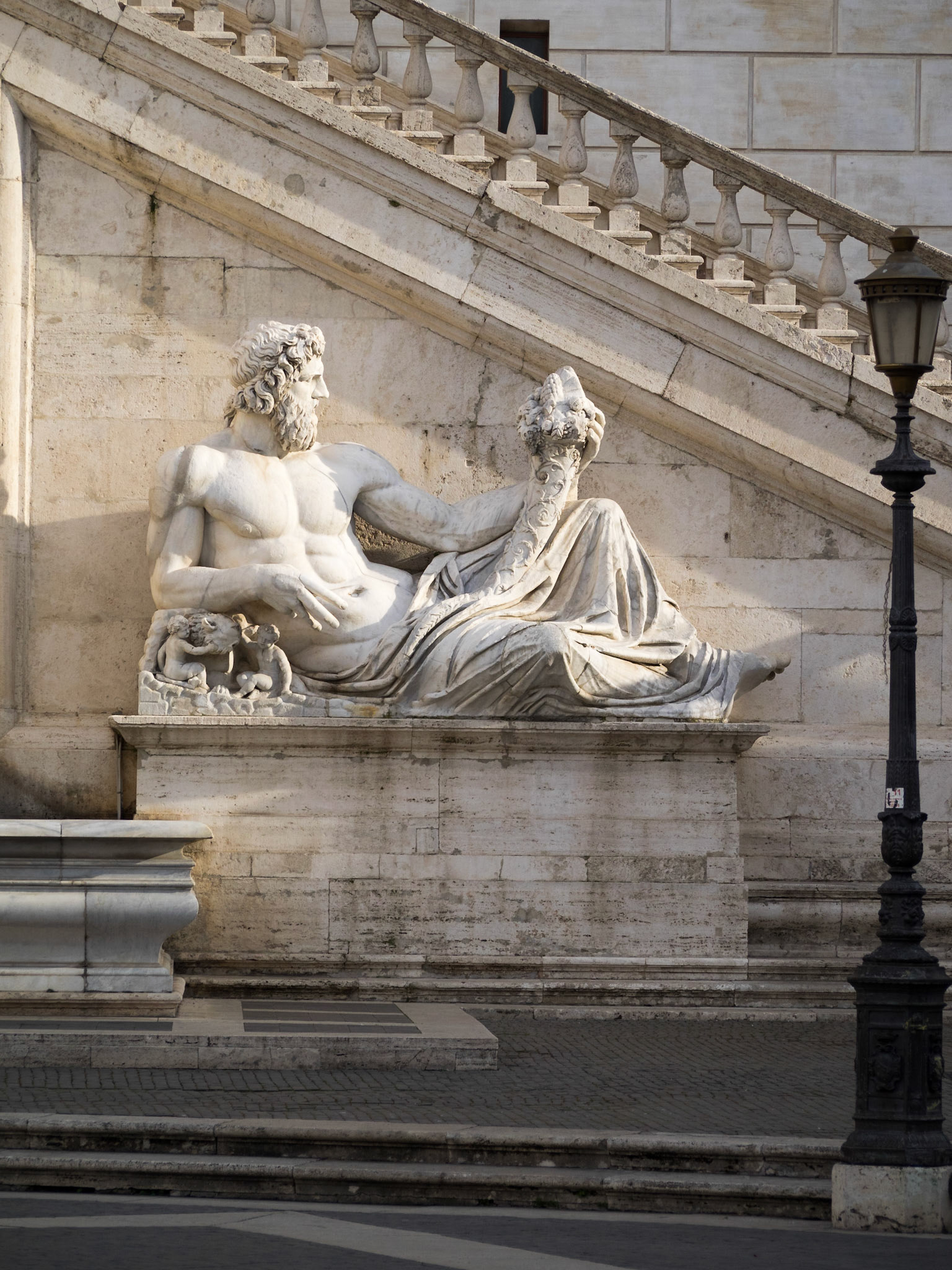 Roman God statue in Capitoline Hill, Rome