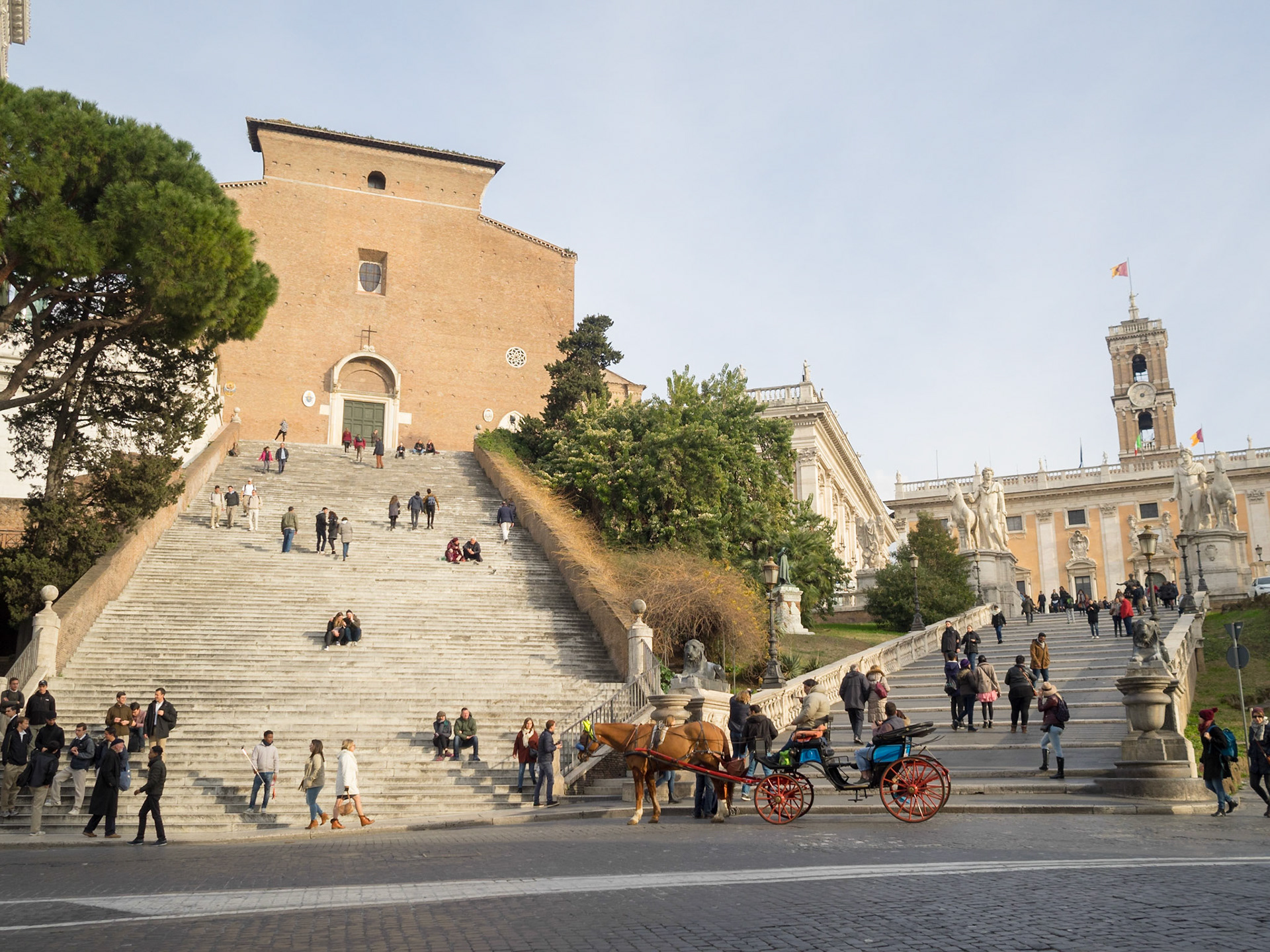 Santa Maria in Aracoeli and Cordonata, Rome