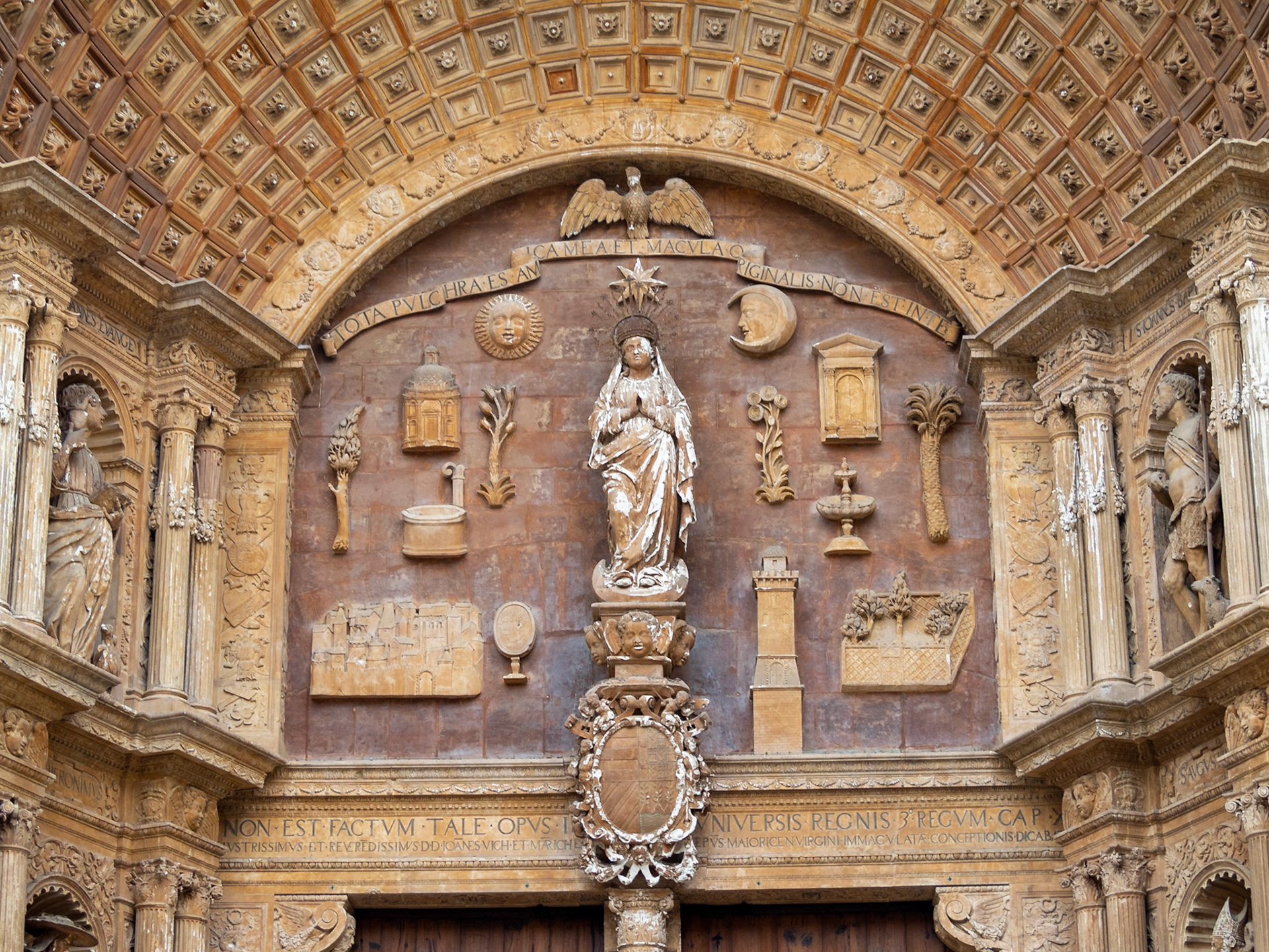 Palma Cathedral main portal tympanum