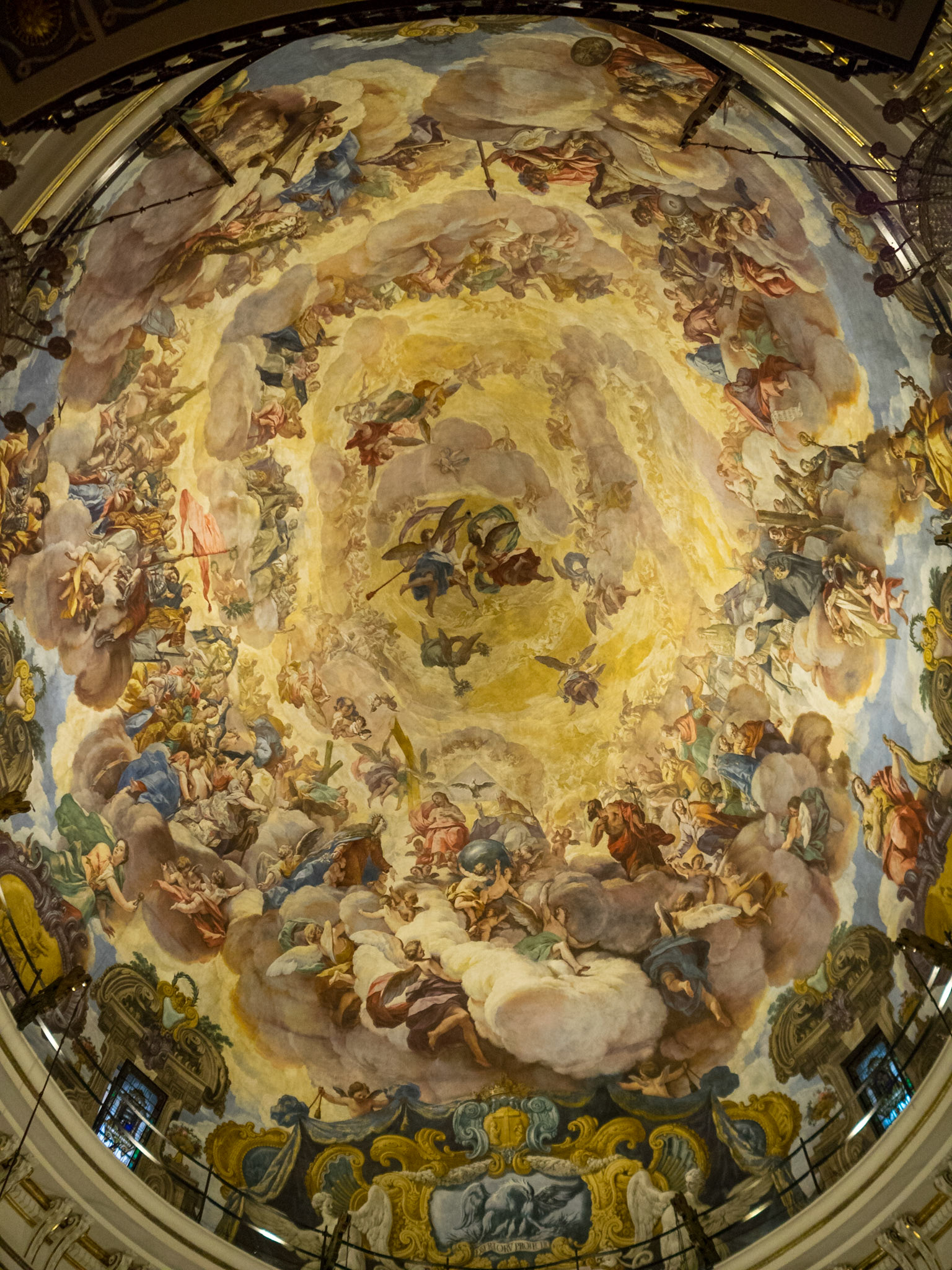 Basilica de la Mere de Deu dels Desemparats dome fresco