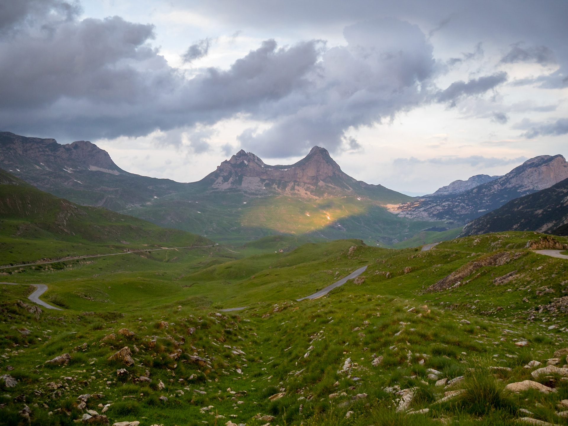 Saddle Pass at sunset, Durmitor