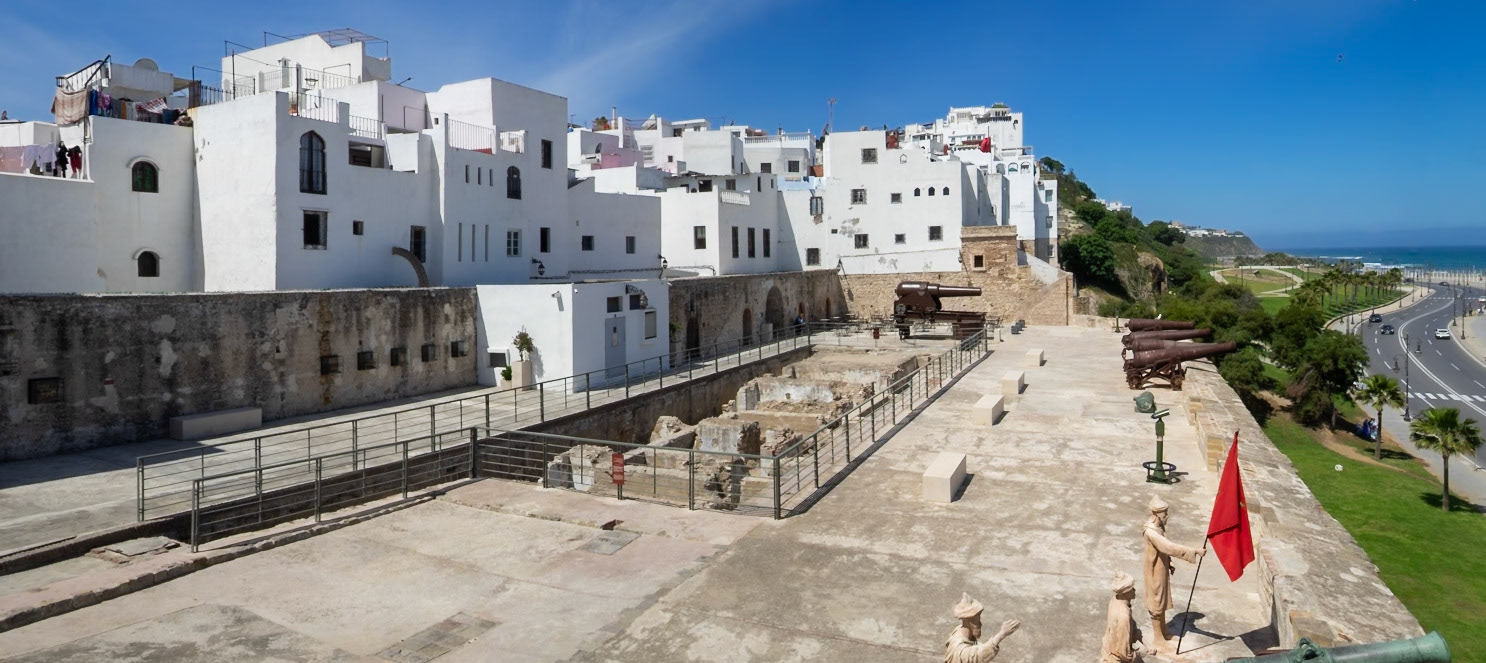Tangier medina seen from the city wall