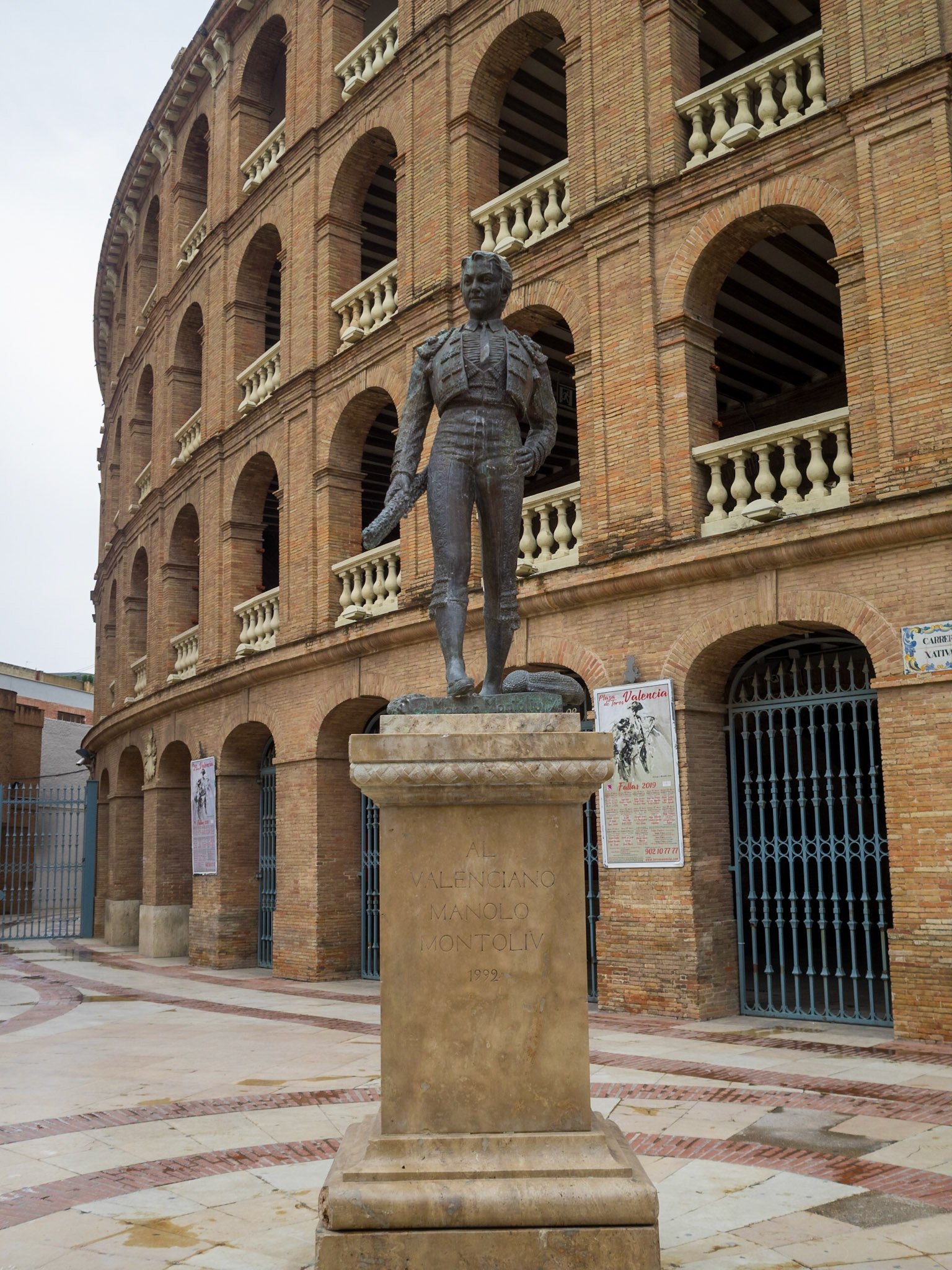 Monument to Manolo Montoliu by Valencia Bullfight Arena