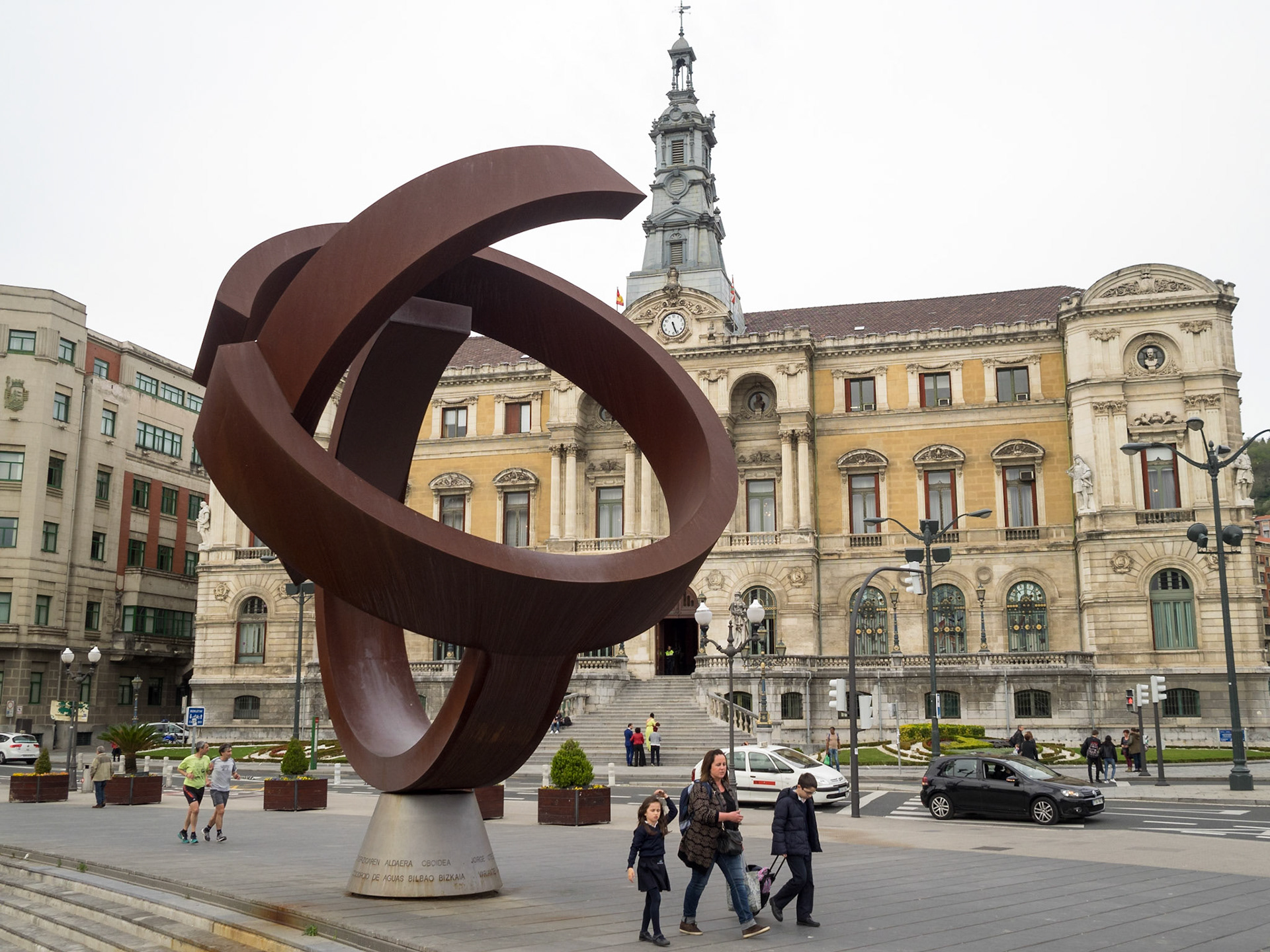 Sculpture by Jorge Oteiza  in Bilbao street