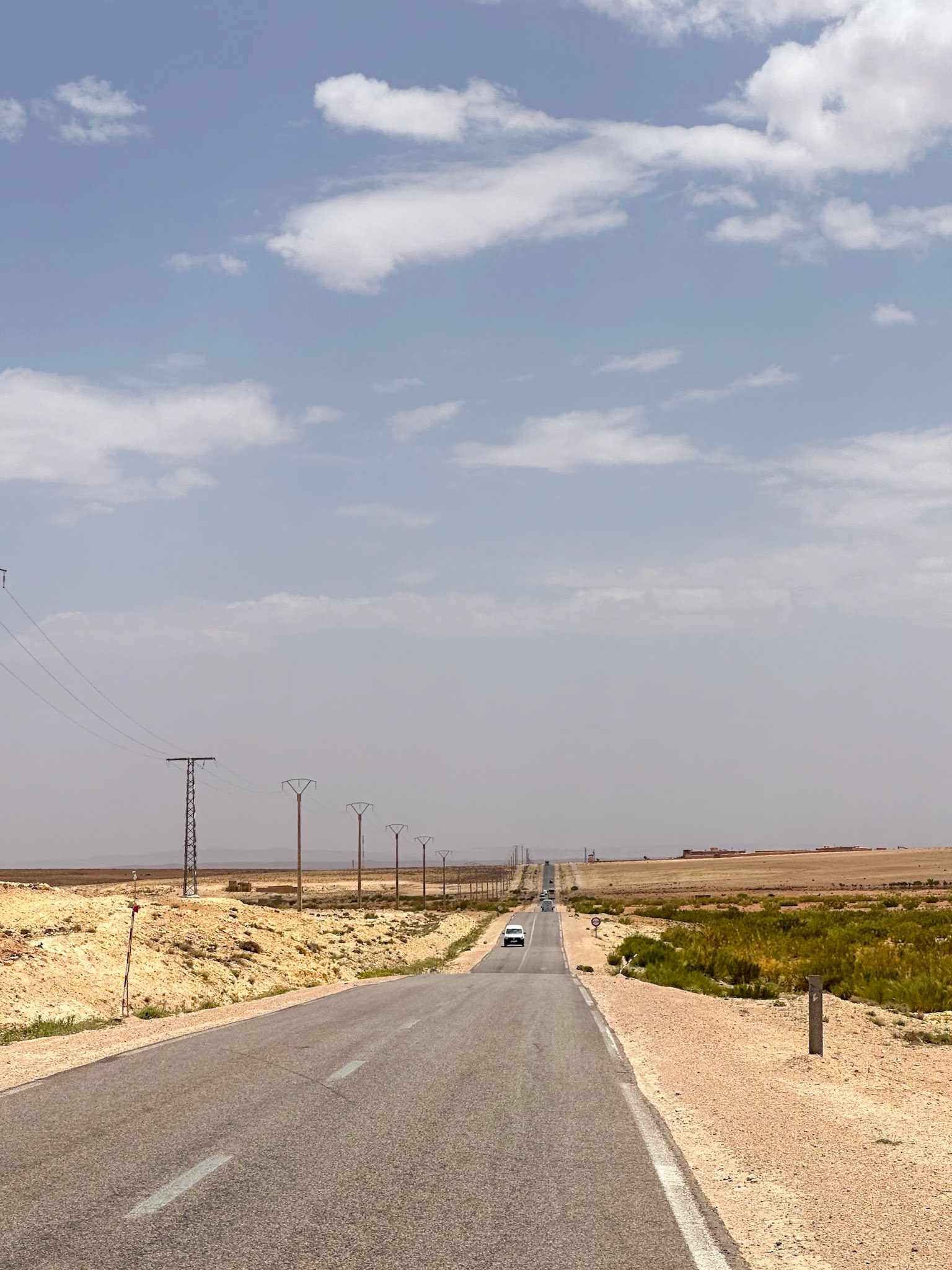 Long desert road, Morocco