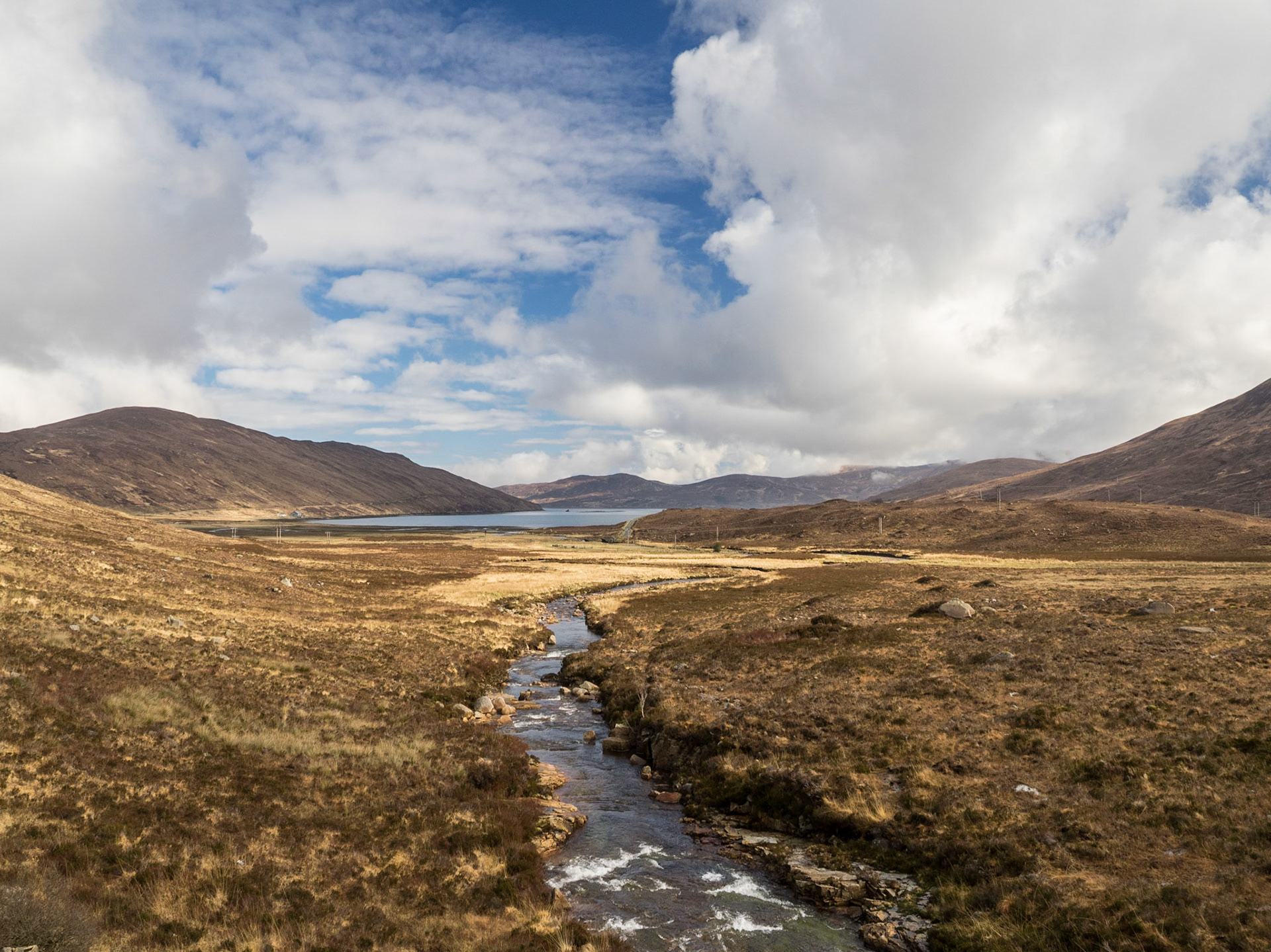 Water stream in Skye landscape