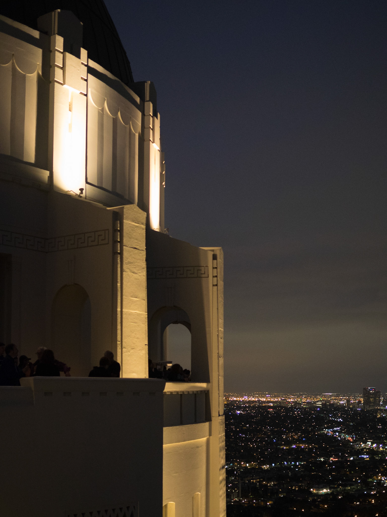 Griffith Observatory overlooking Los Angeles at night