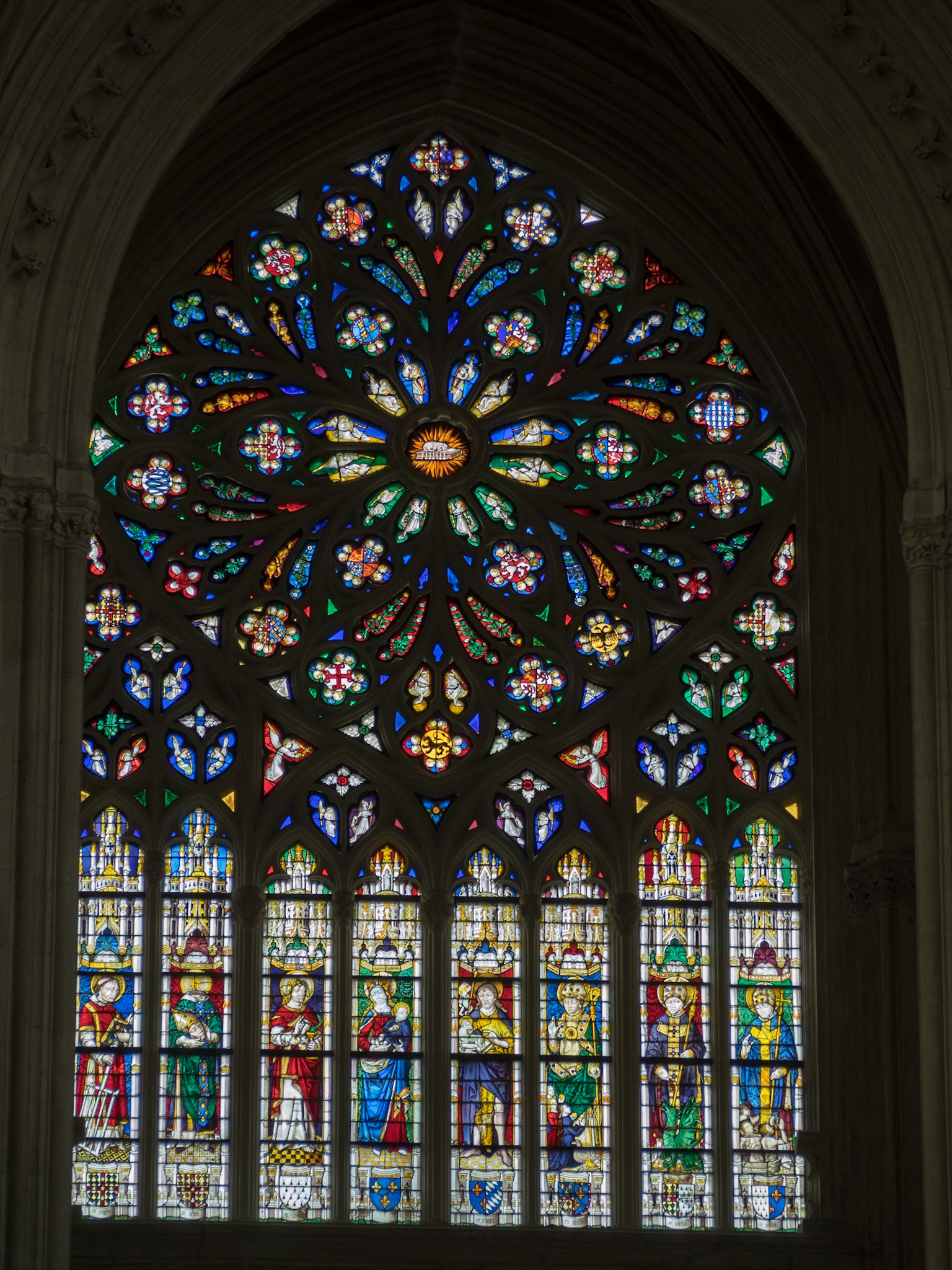 Saint Gatien's Cathedral stained glass window