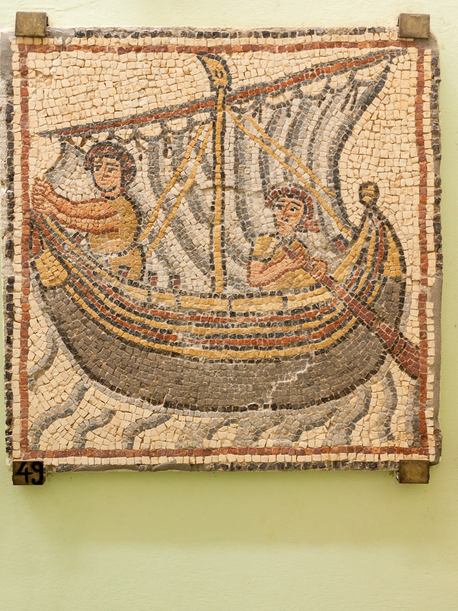 Qasr Libya Byzantin mosaic 49