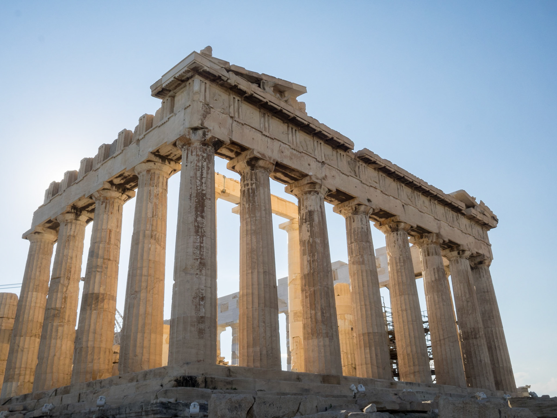 The Parthenon at the Acropolis