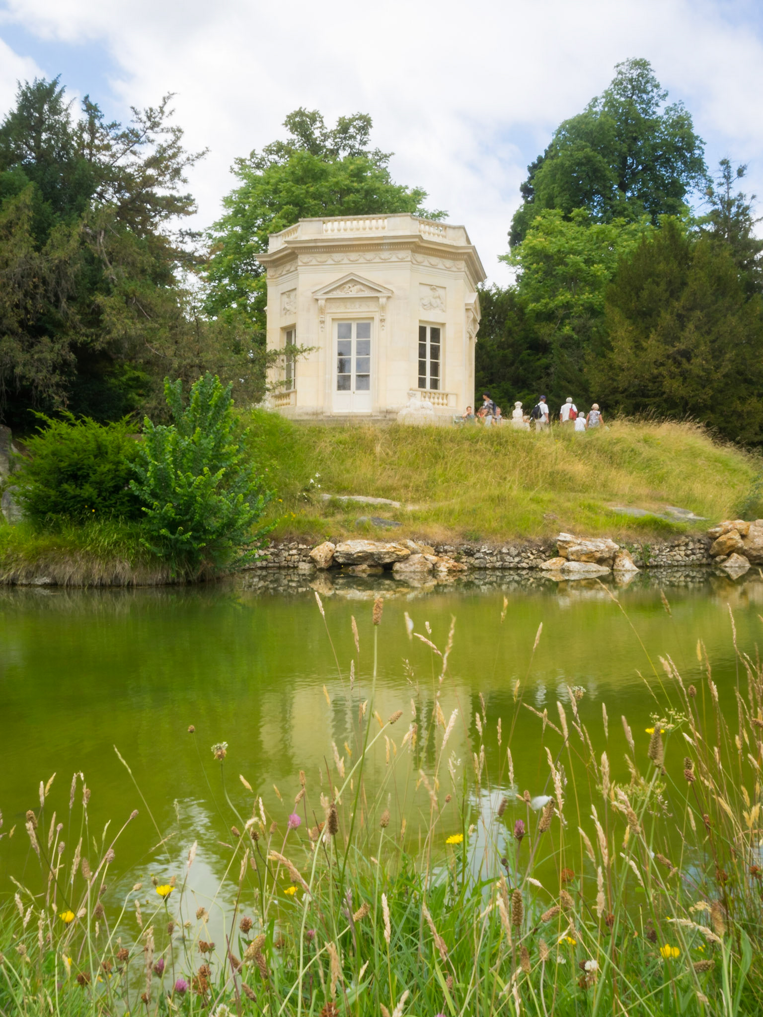 The Petit Trianon Belvedere over the lake