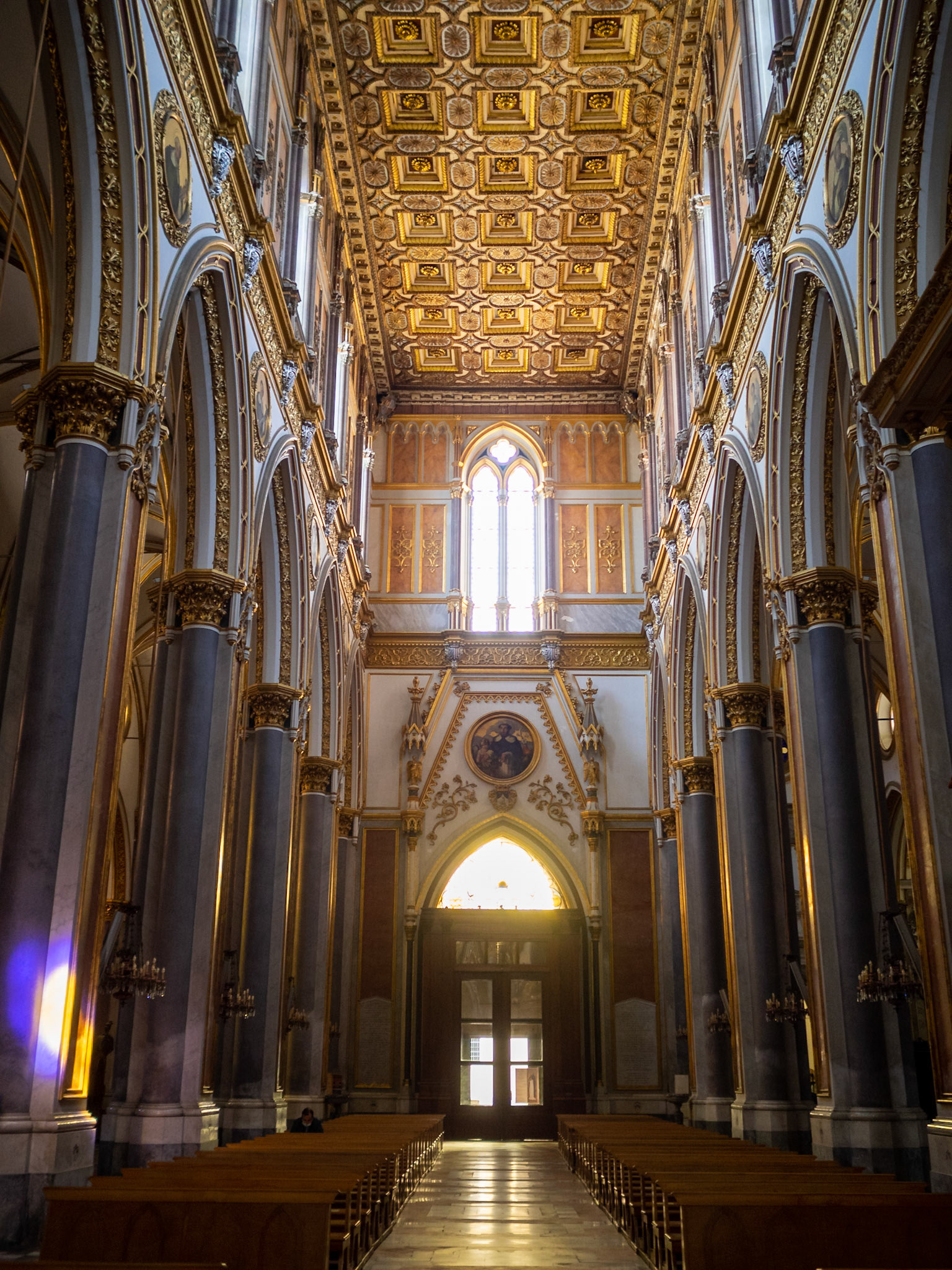 Main nave of San Domenico Maggiore Church, Naples