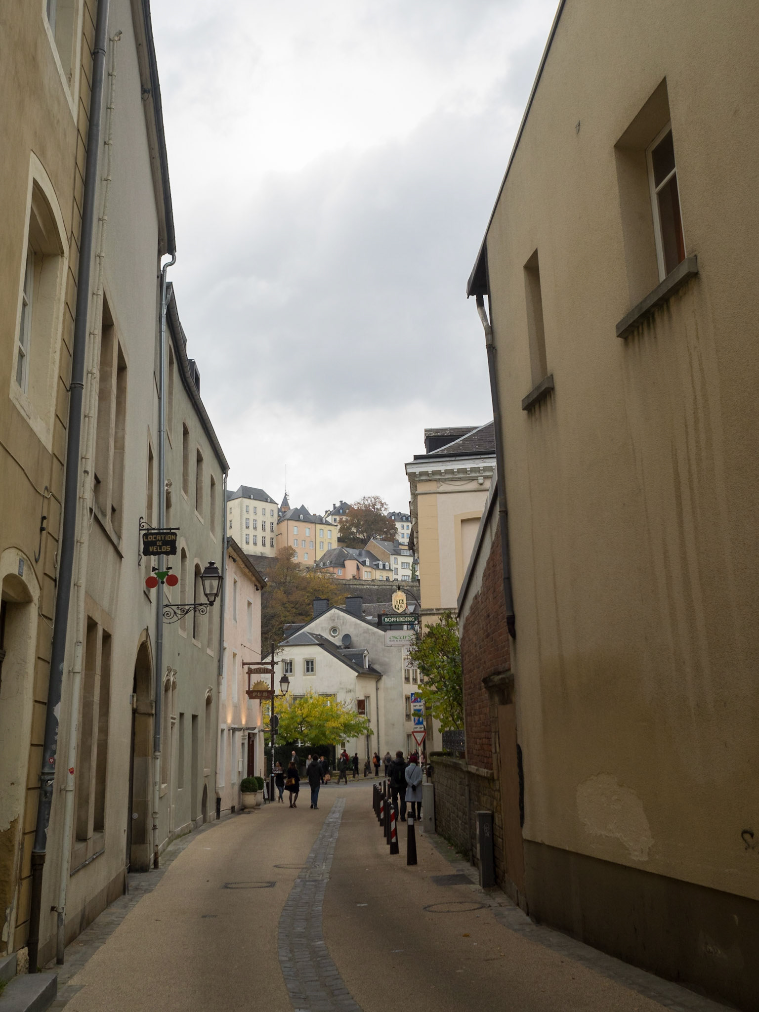 Grund, street Luxembourg City