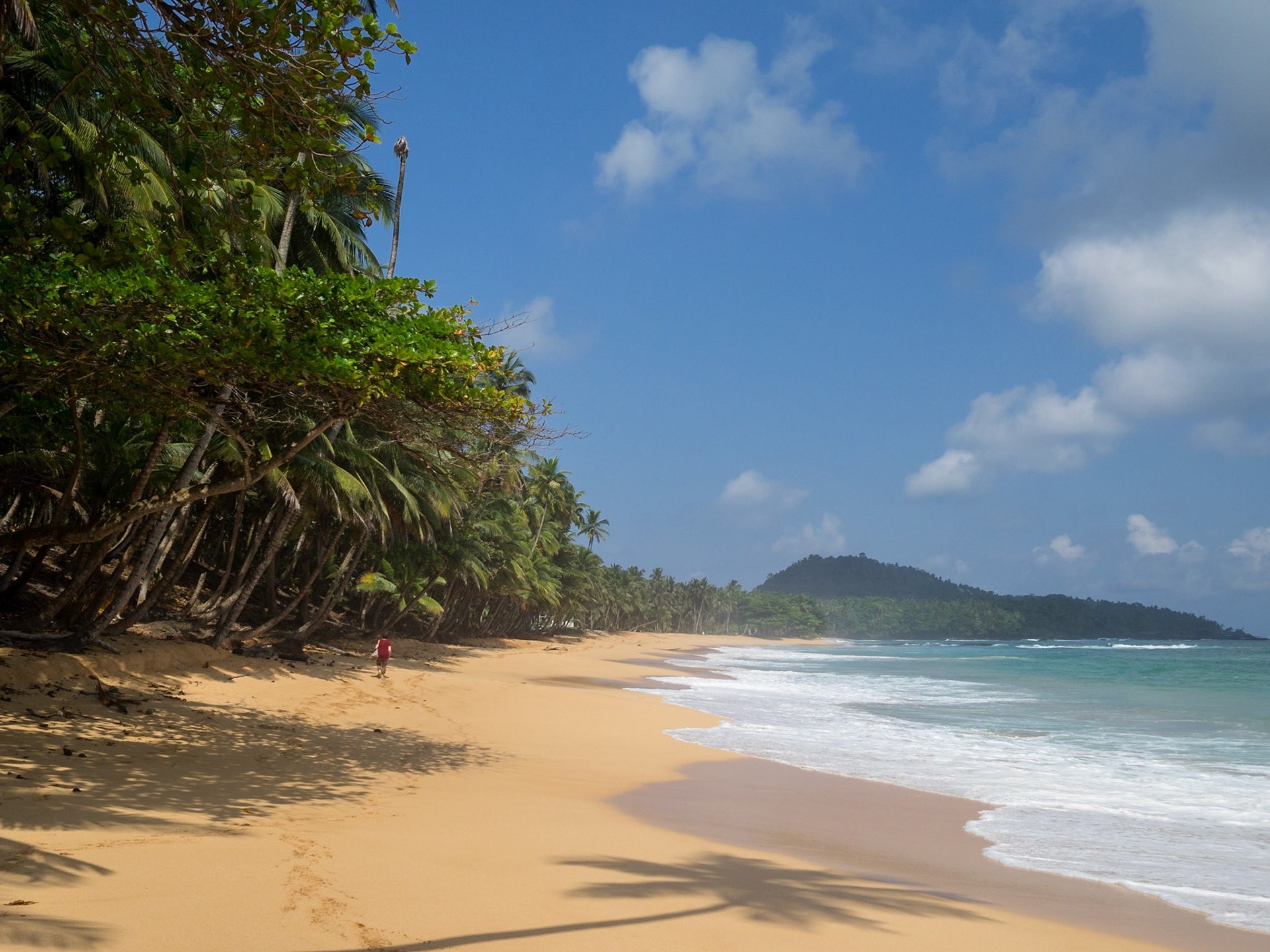 Beautiful tropical Male Beach, São Tomé