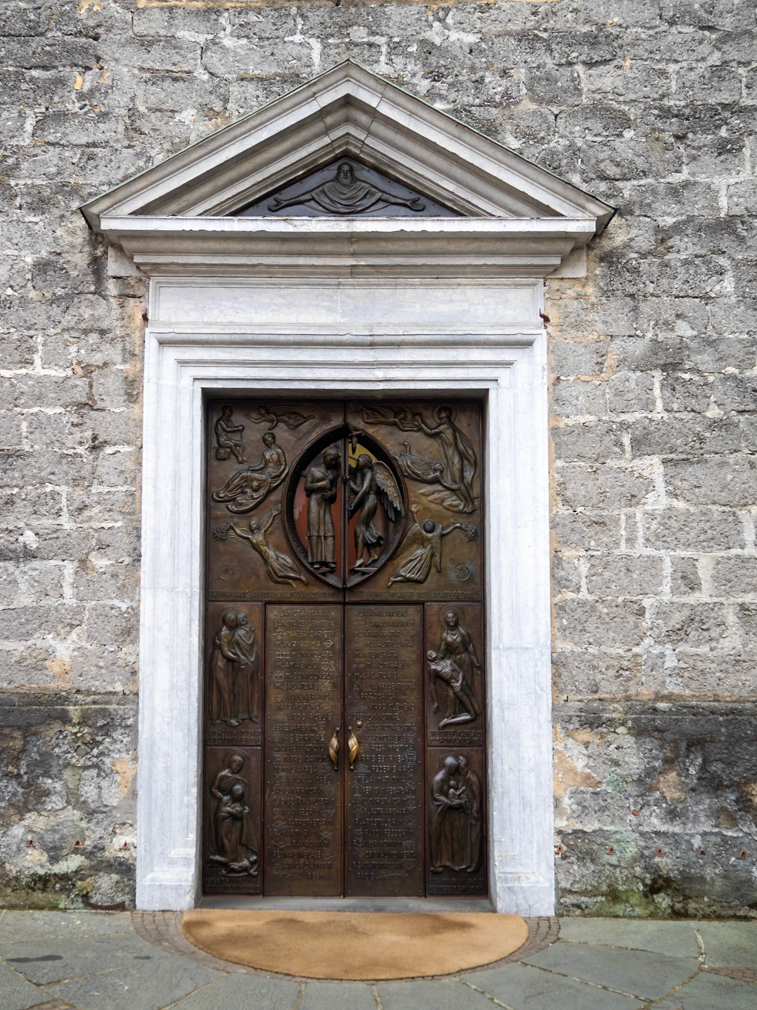 Doorway of the Church of Paradise by Claudio Nani, Clusone