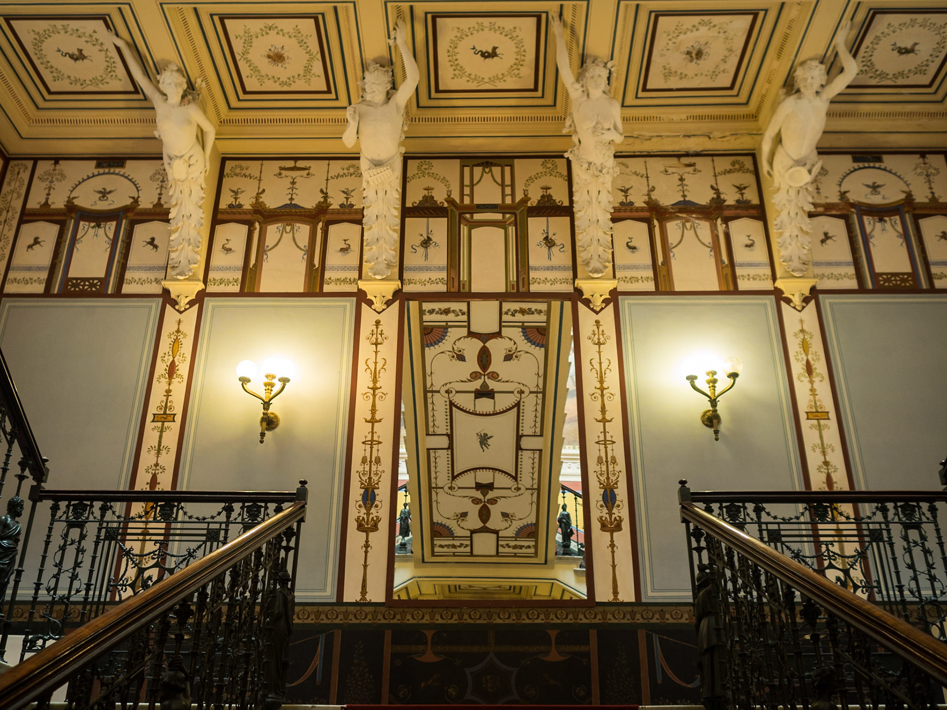 Staircase inside Achillion Palace
