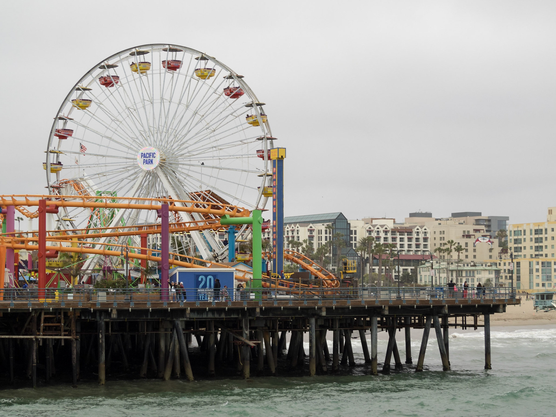 Santa Monica Pier Pacific Park general view