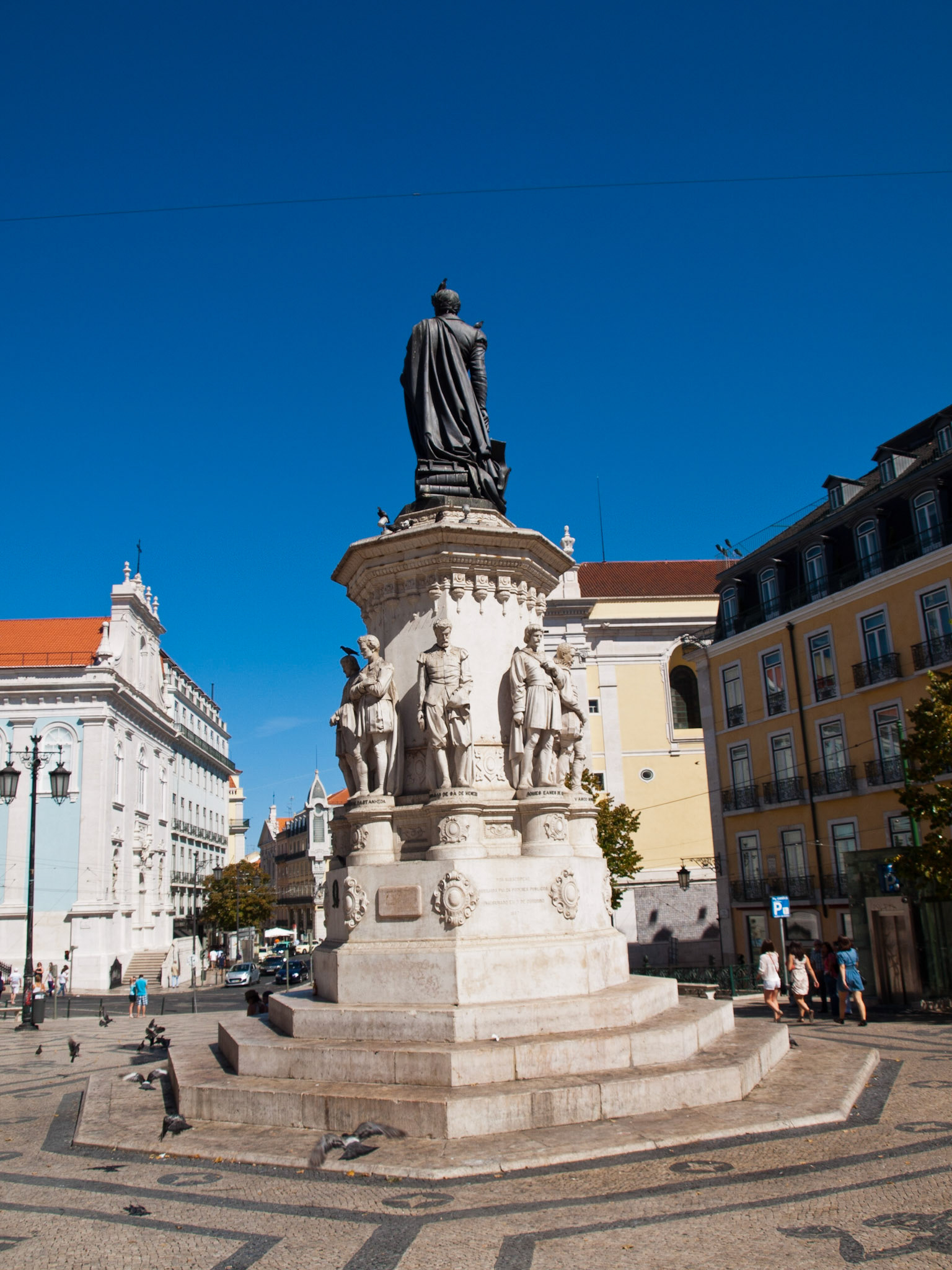 Camões statue in the same name square, Lisbon