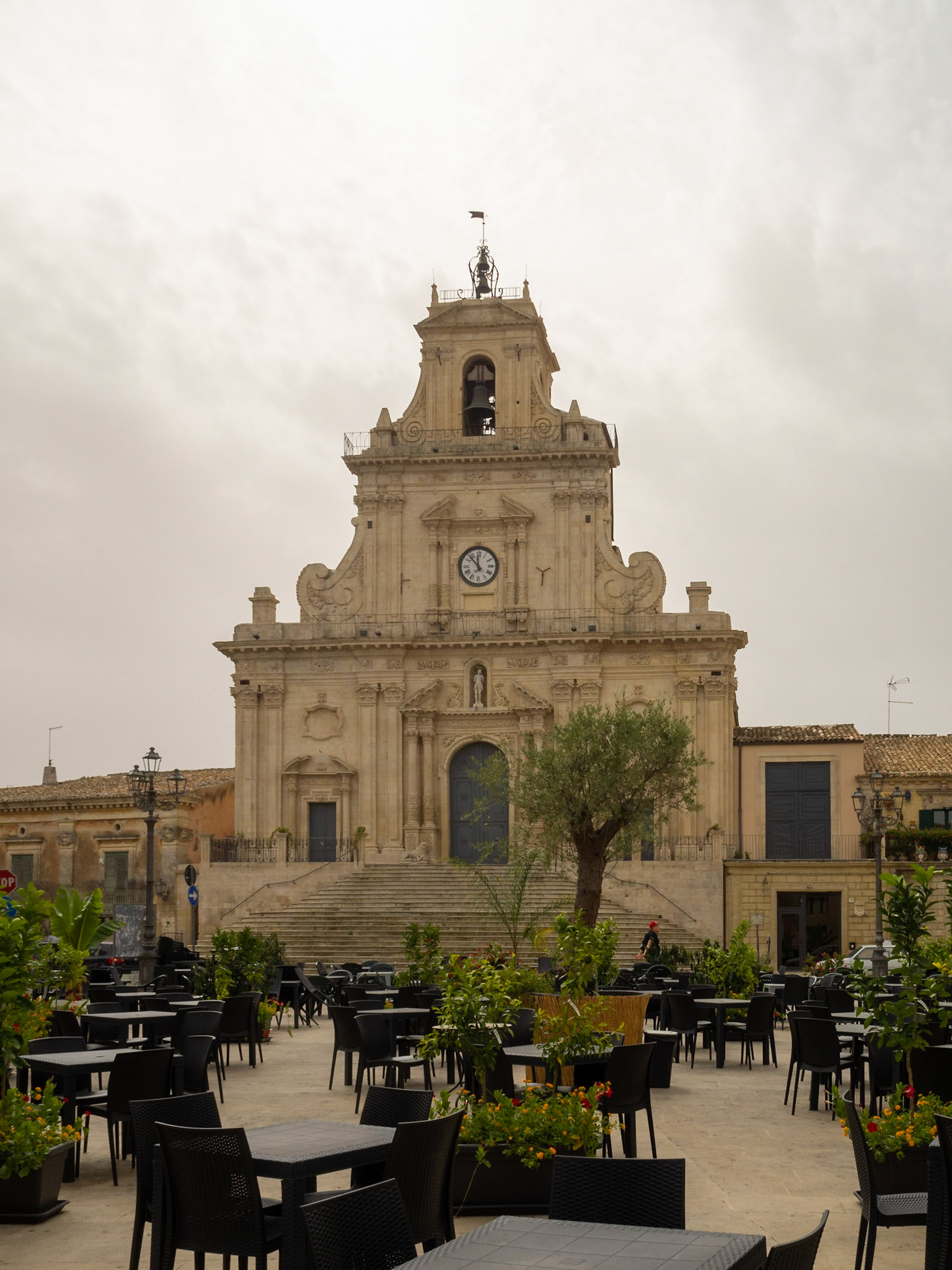 Basilica San Sebastiano at the top of Piazza del Popolo, Palazzolo Acreide