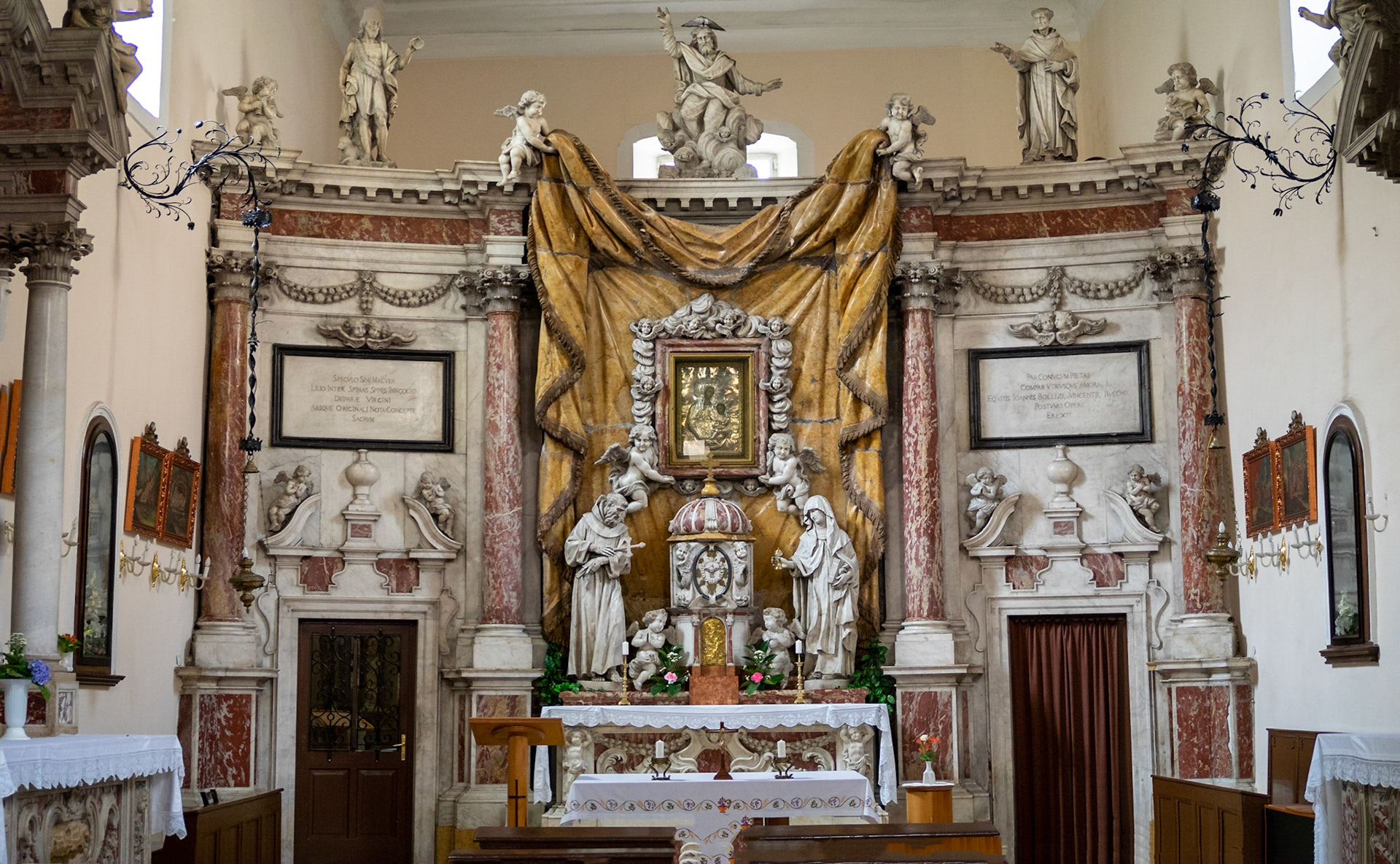 Interior of the St. Claire Church, Kotor