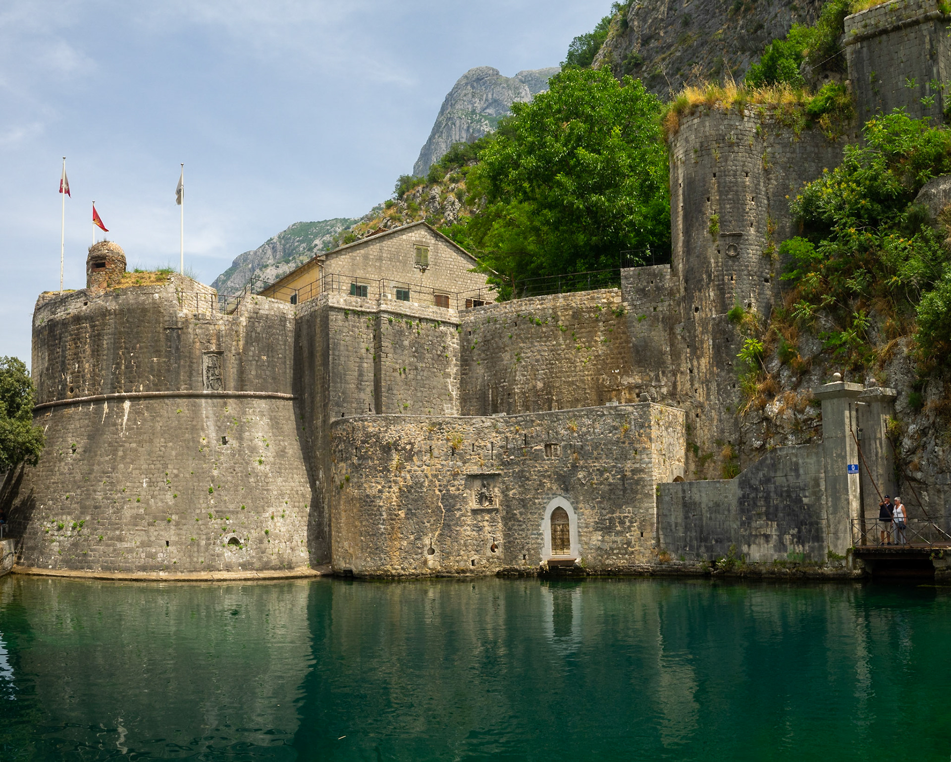 Kotor South city Gate and wall, Montenegro
