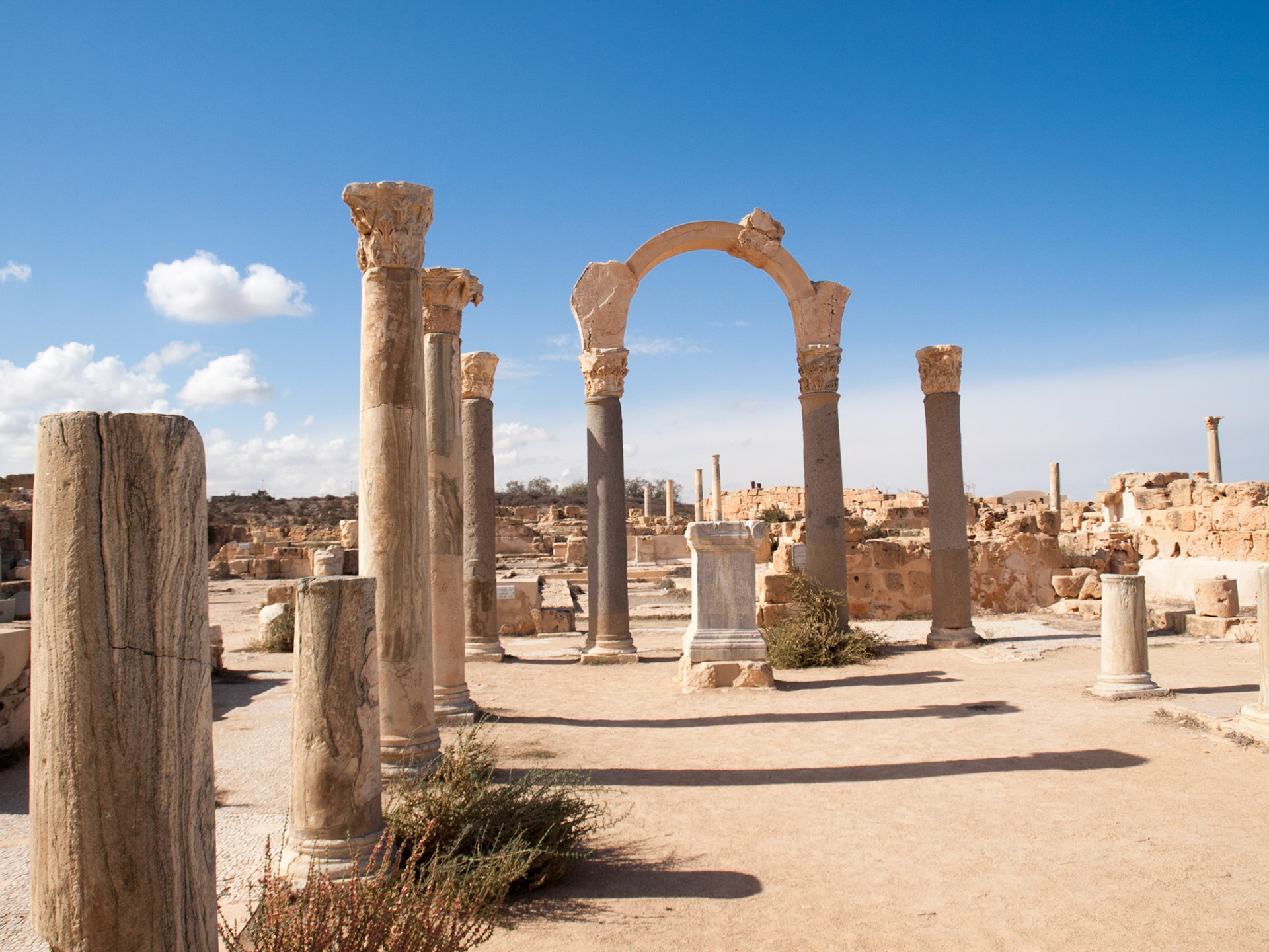Roman ruins of Sabratha Basilica of Justinian