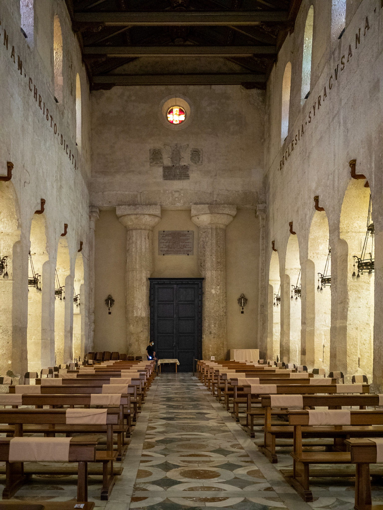Main nave of the Cathedral of Syracuse