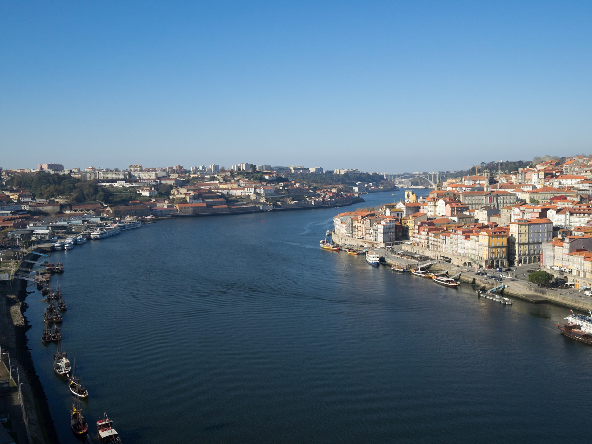 Douro River seen from Dom Luis Bridge