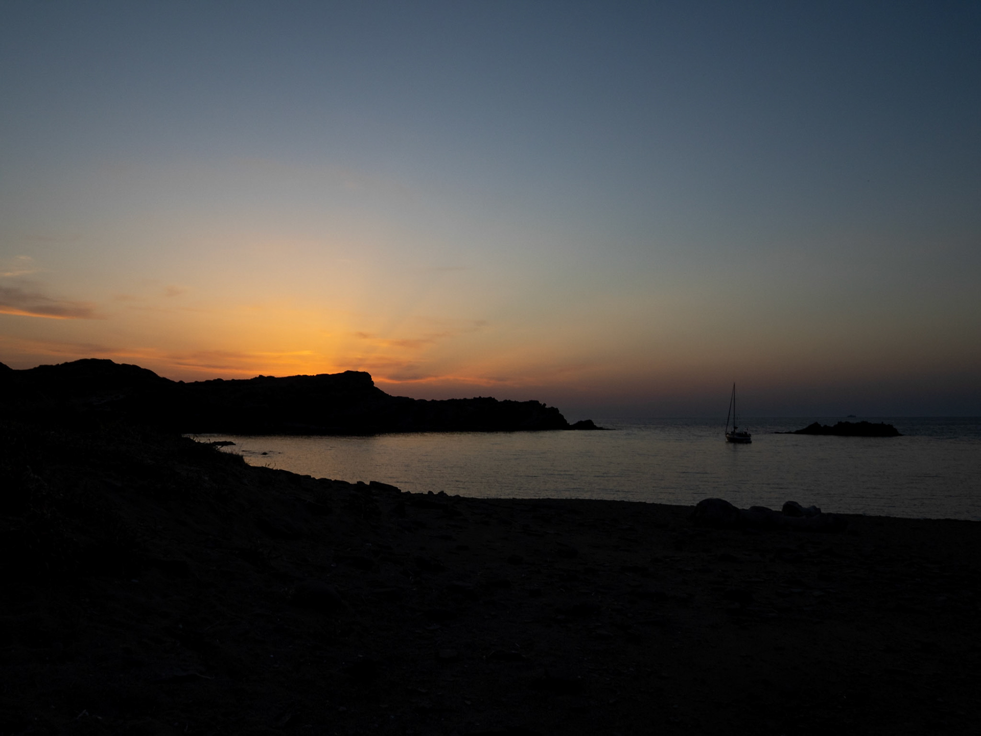 Sunset over Cape Favaritx, Menorca