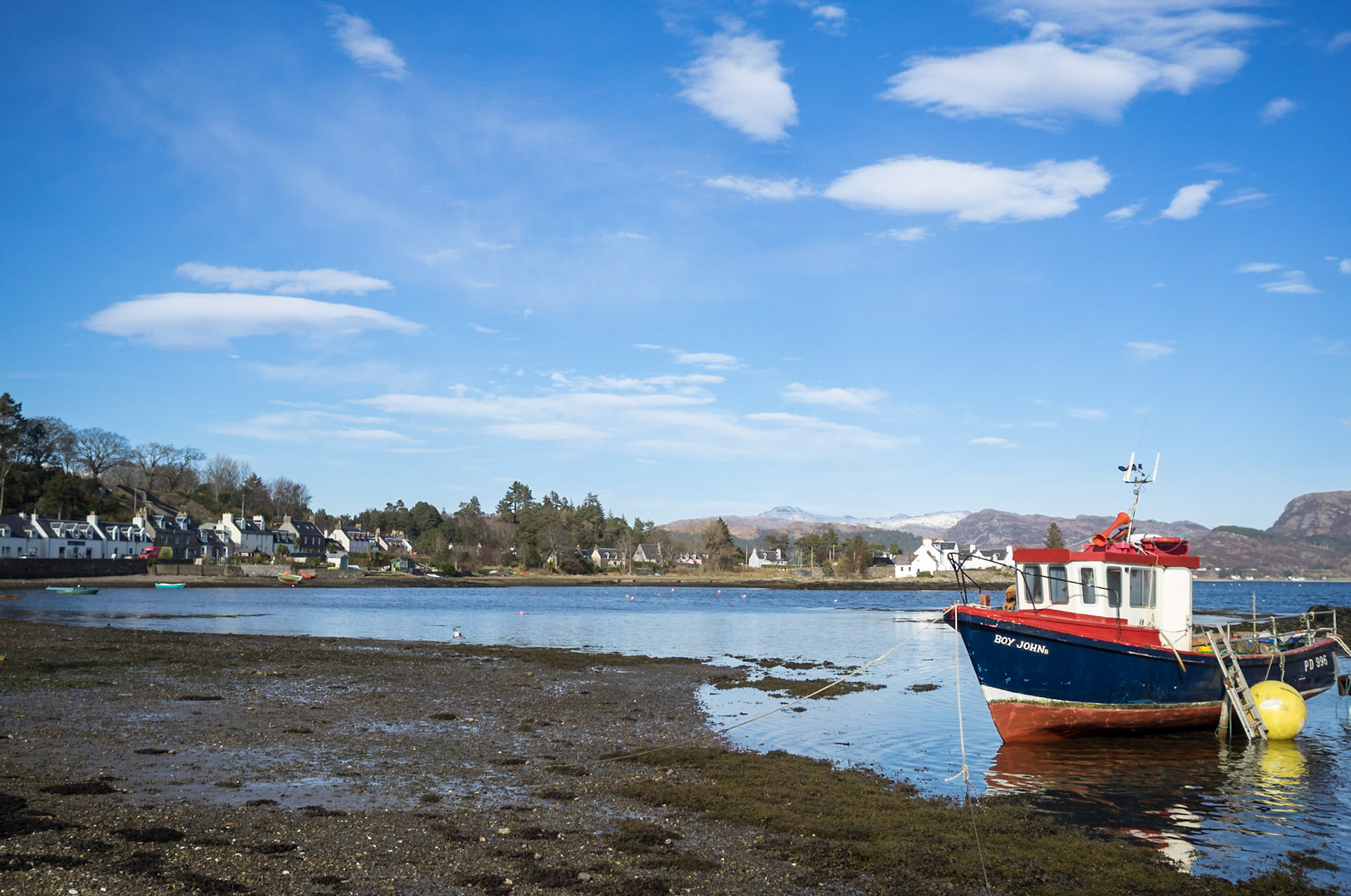 Fishing boat in Plockton bay