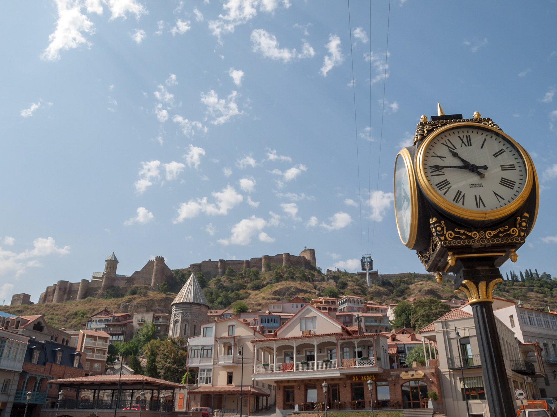 Street clock in Old Tbilisi