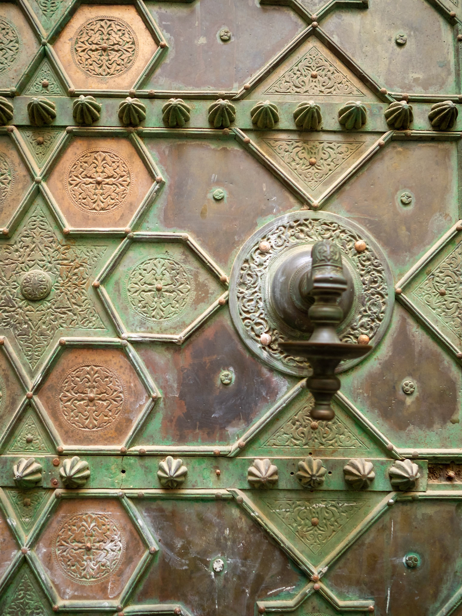 University of al-Qarawiyyin mosque doorway detail, Fez, Morocco
