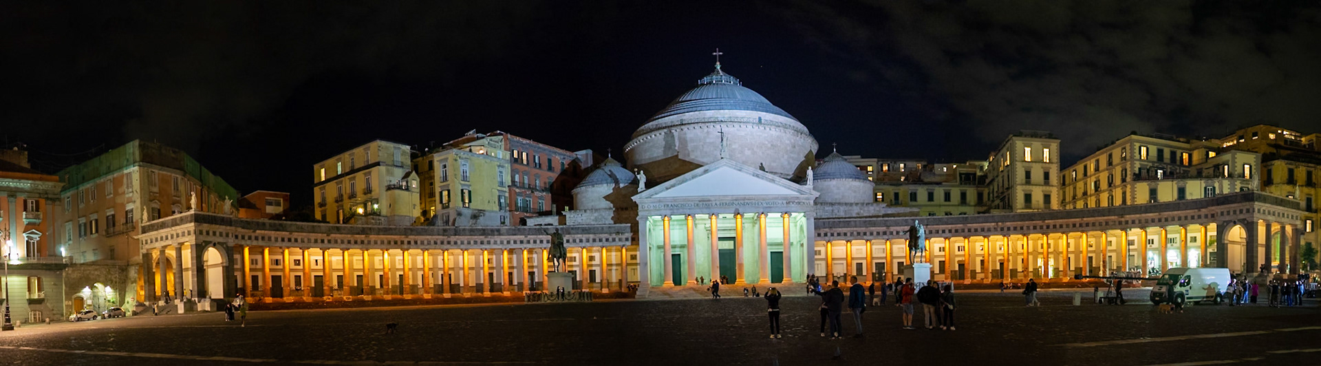 Panorama of Piazza del Plebiscito, Naples