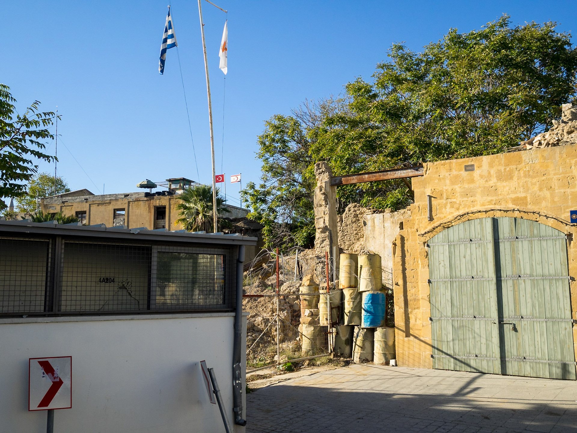 Nicosia Green Line closed streets