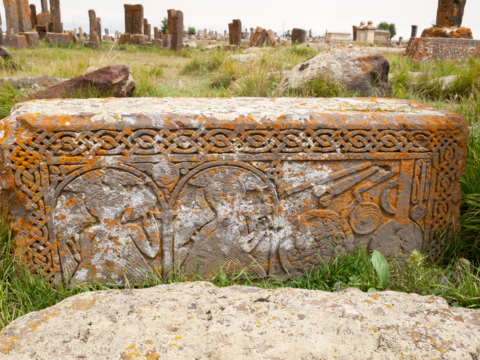 Khatchkar (cross-stone) field in Noratus