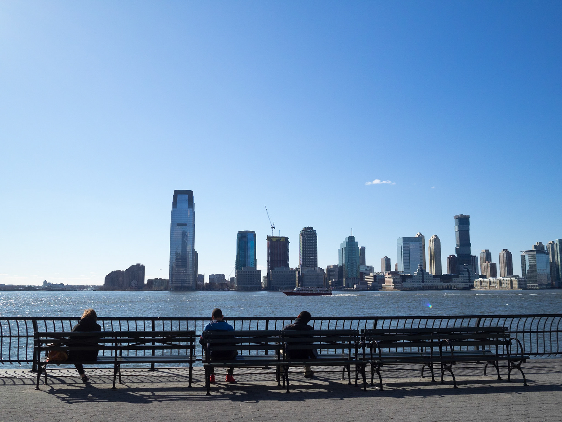 Looking at New Jersey from Manhattan
