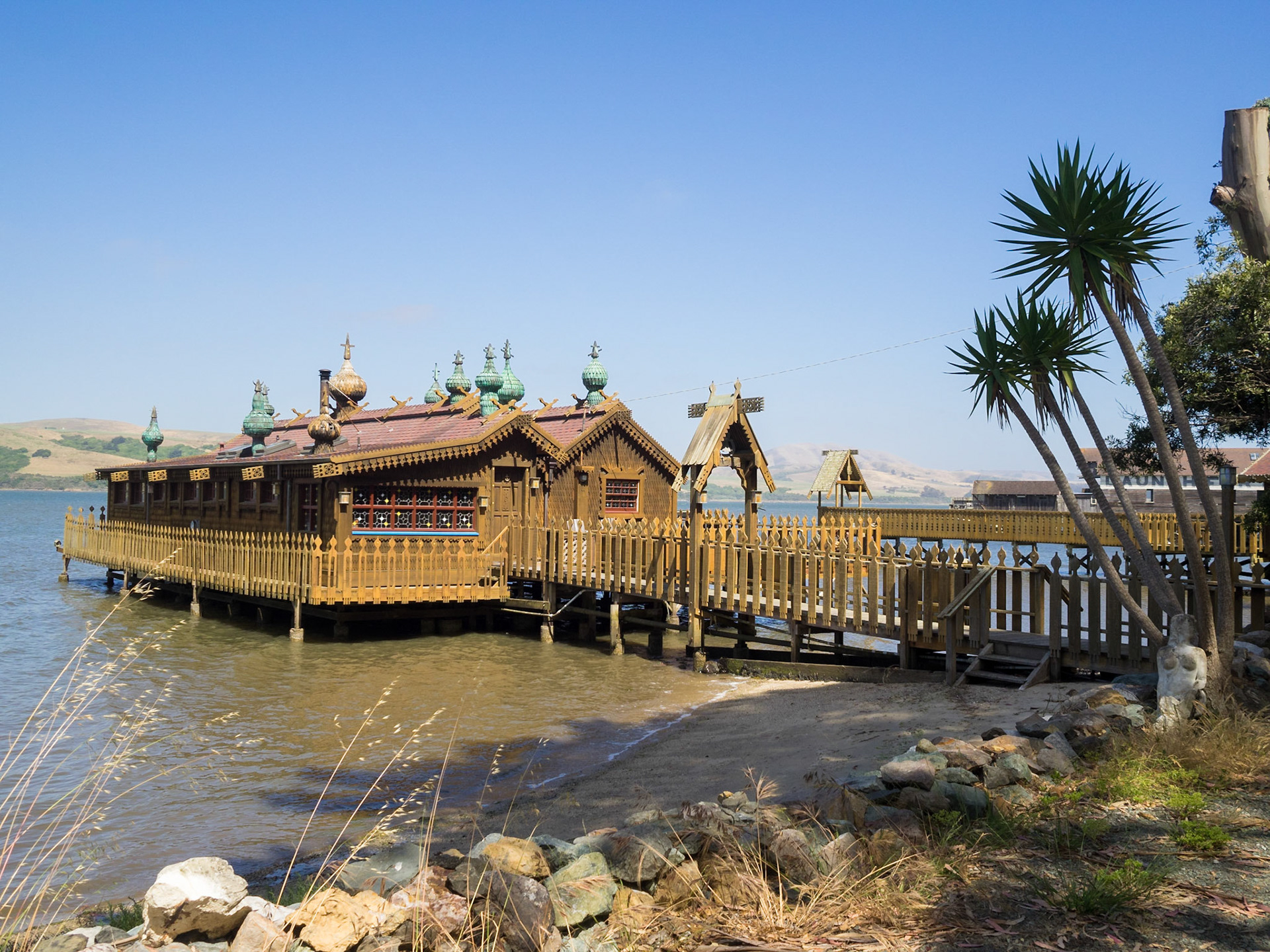 House over the water, Inverness, California
