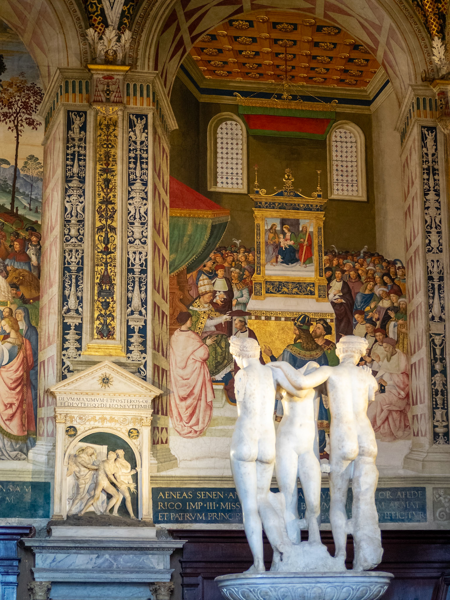 The three graces, Piccolomini library, Siena Cathedral