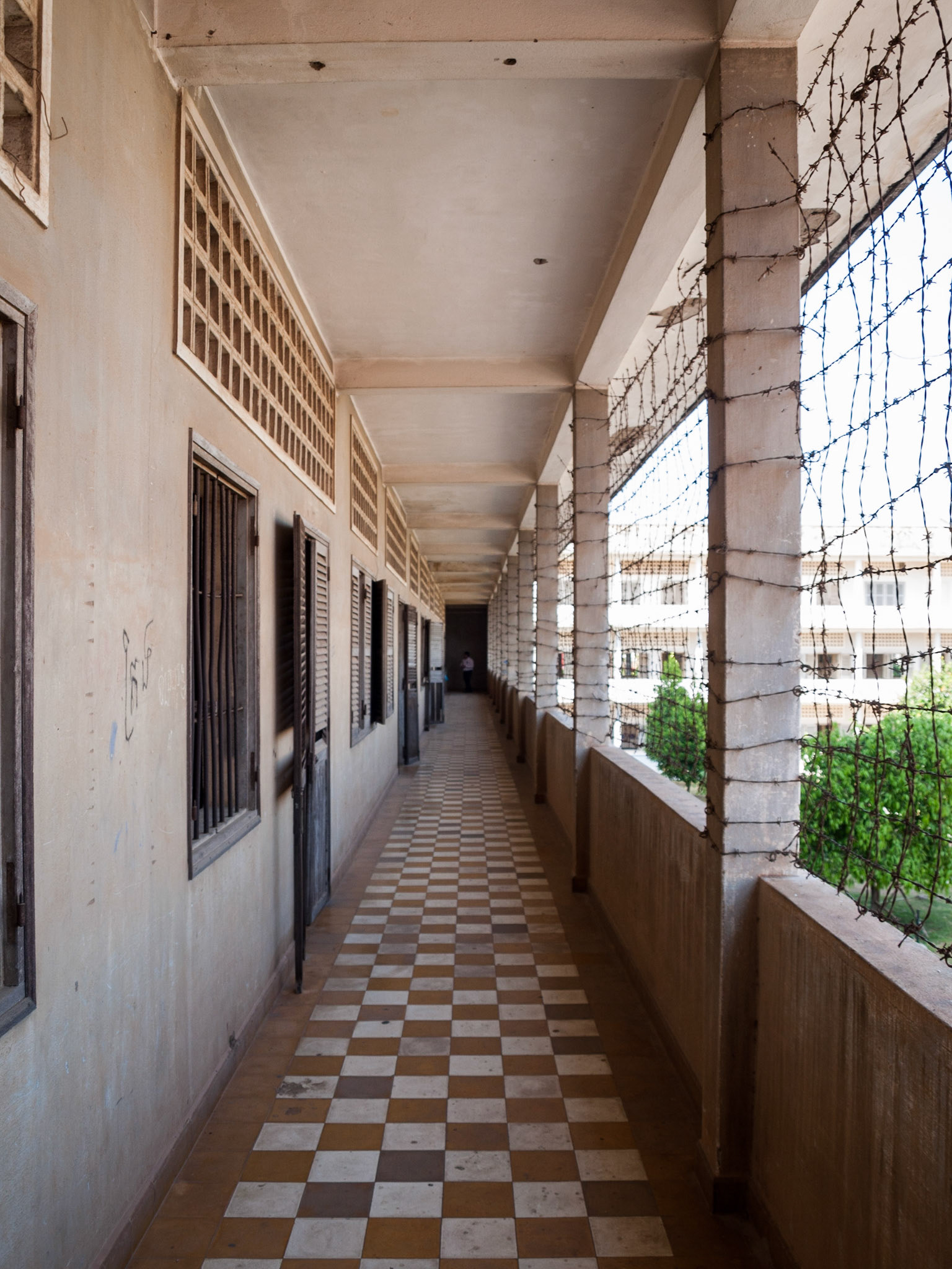 Tuol Sleng prison corridor