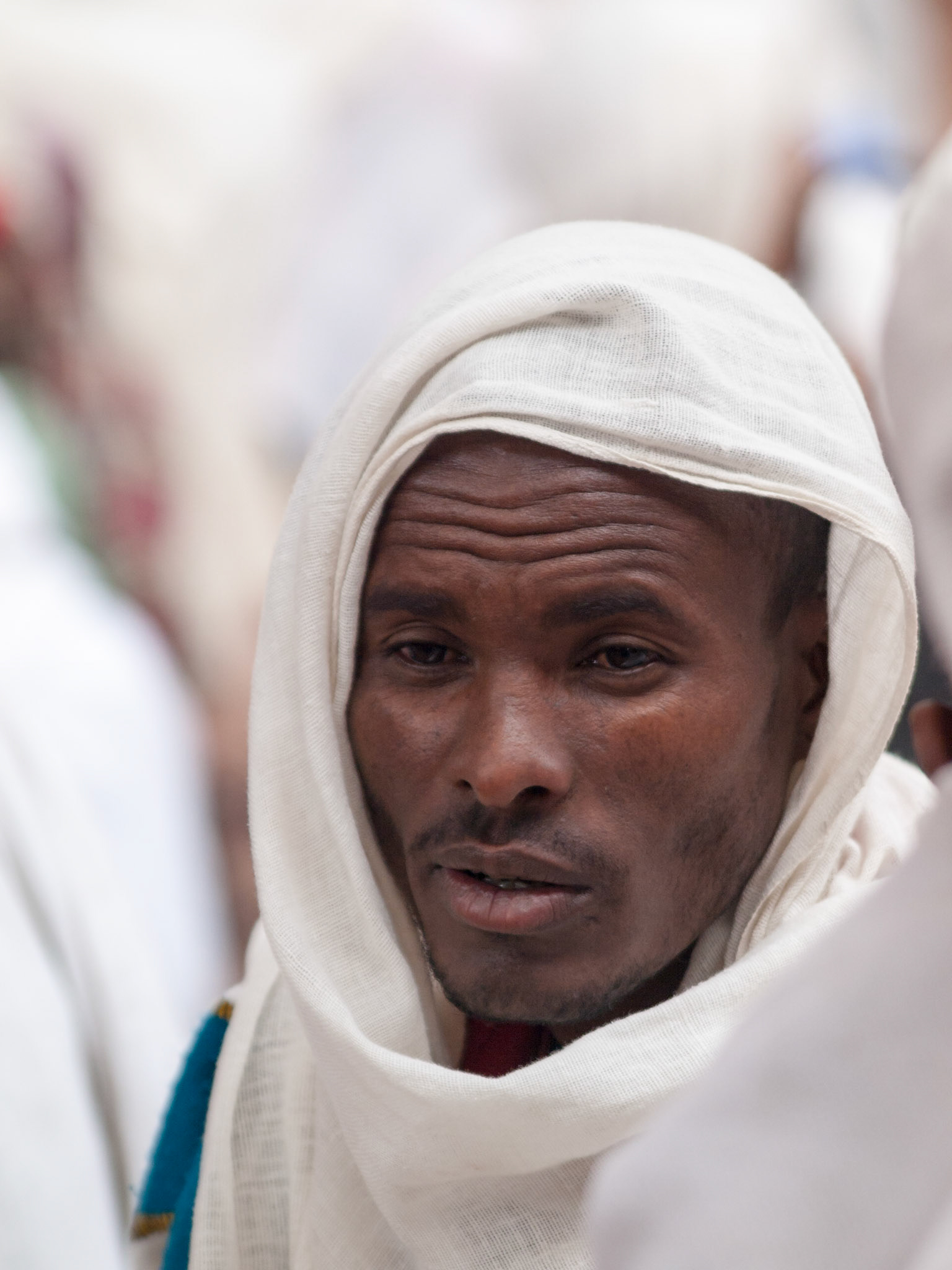 Pilgrim portrait in Lalibela during Easter
