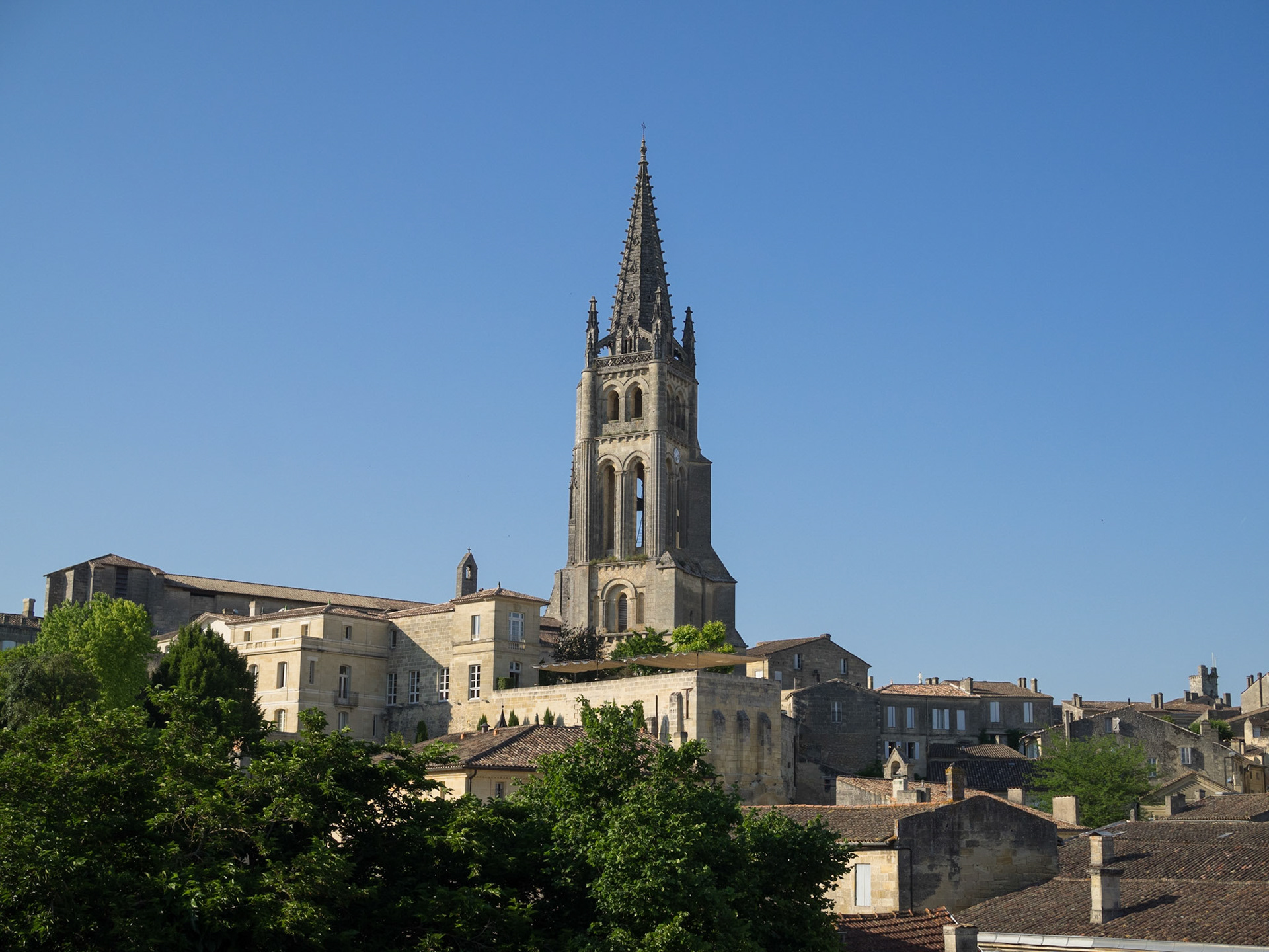 Saint Emilion general view over the rooftops