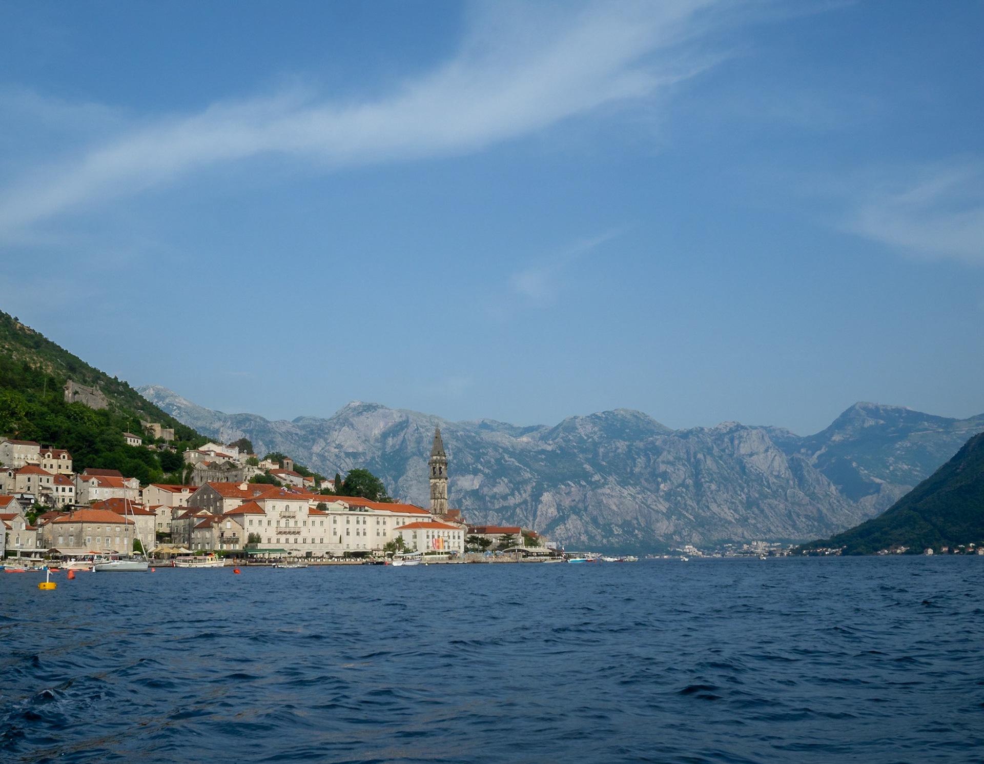 Perast seen from the water