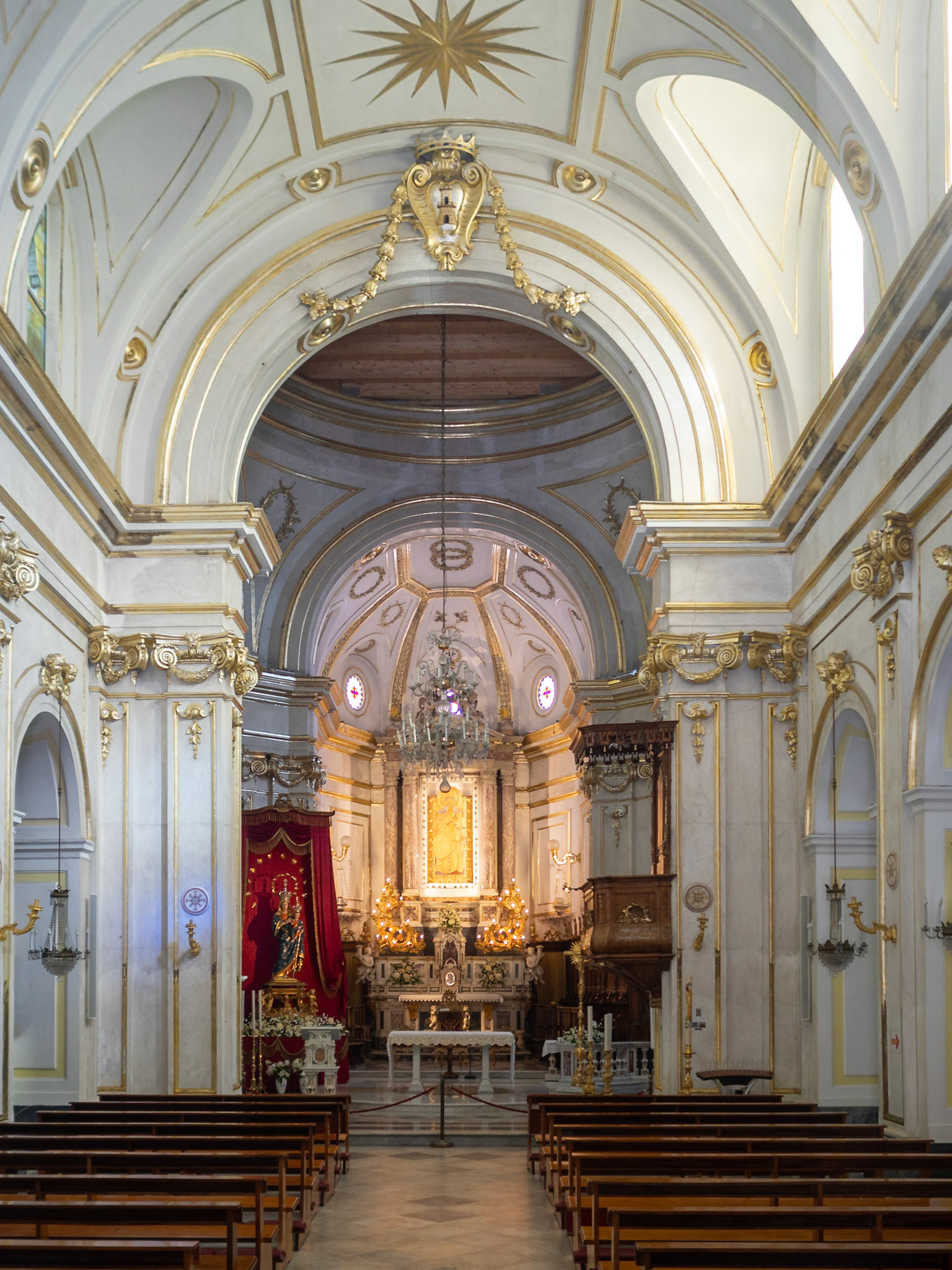 Positano Santa Maria Assunta Church interior