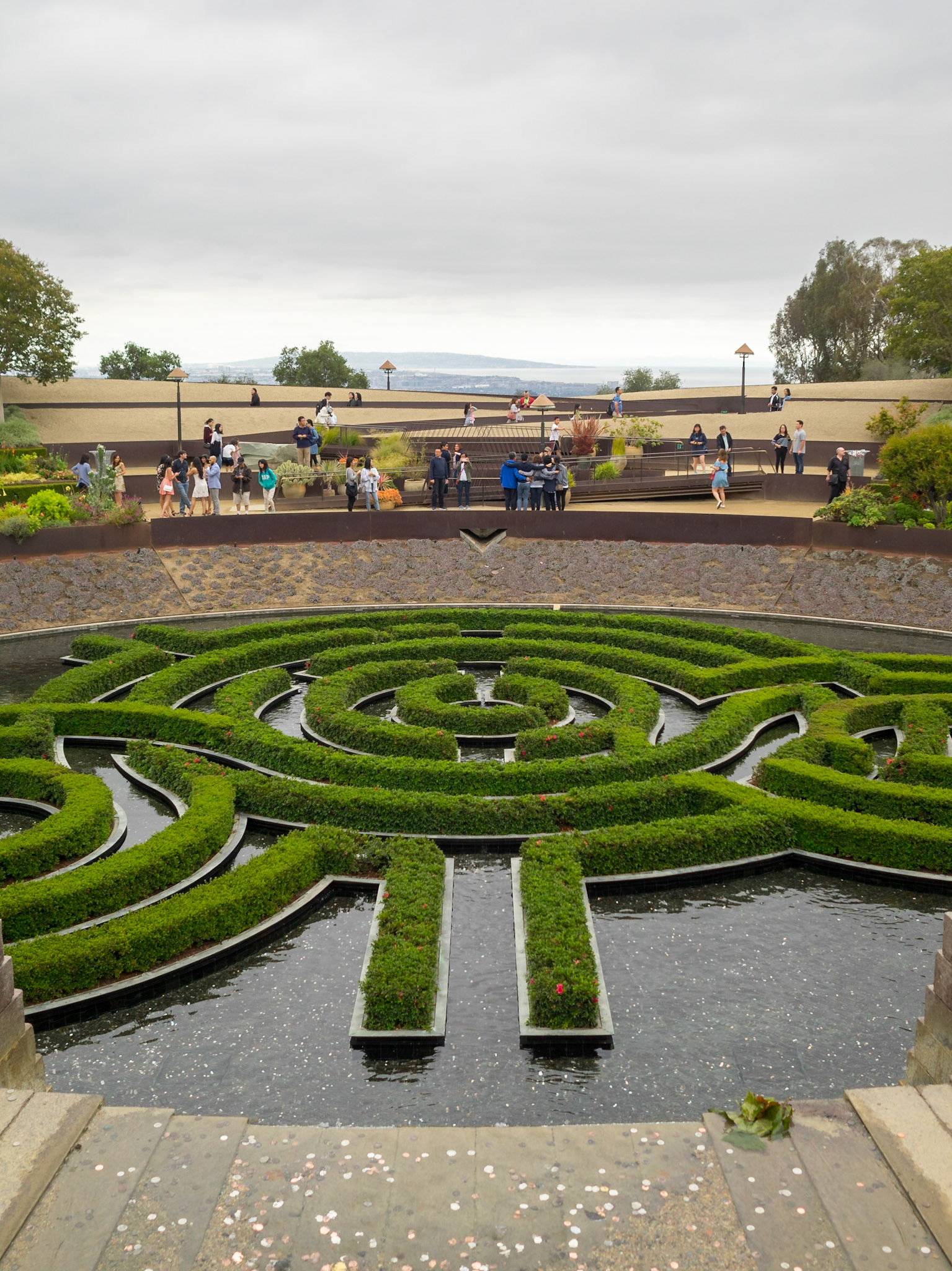 Getty Center garden fountain