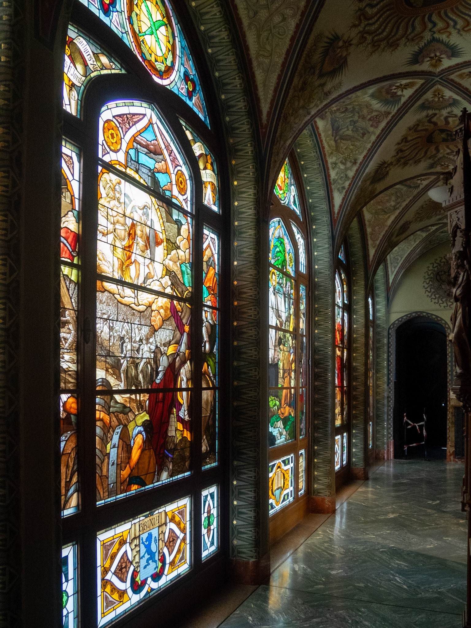 Stained glass windows, Sanctuary of Saints Bartolomea Capitanio e Vincenza Gerosa, Lovere
