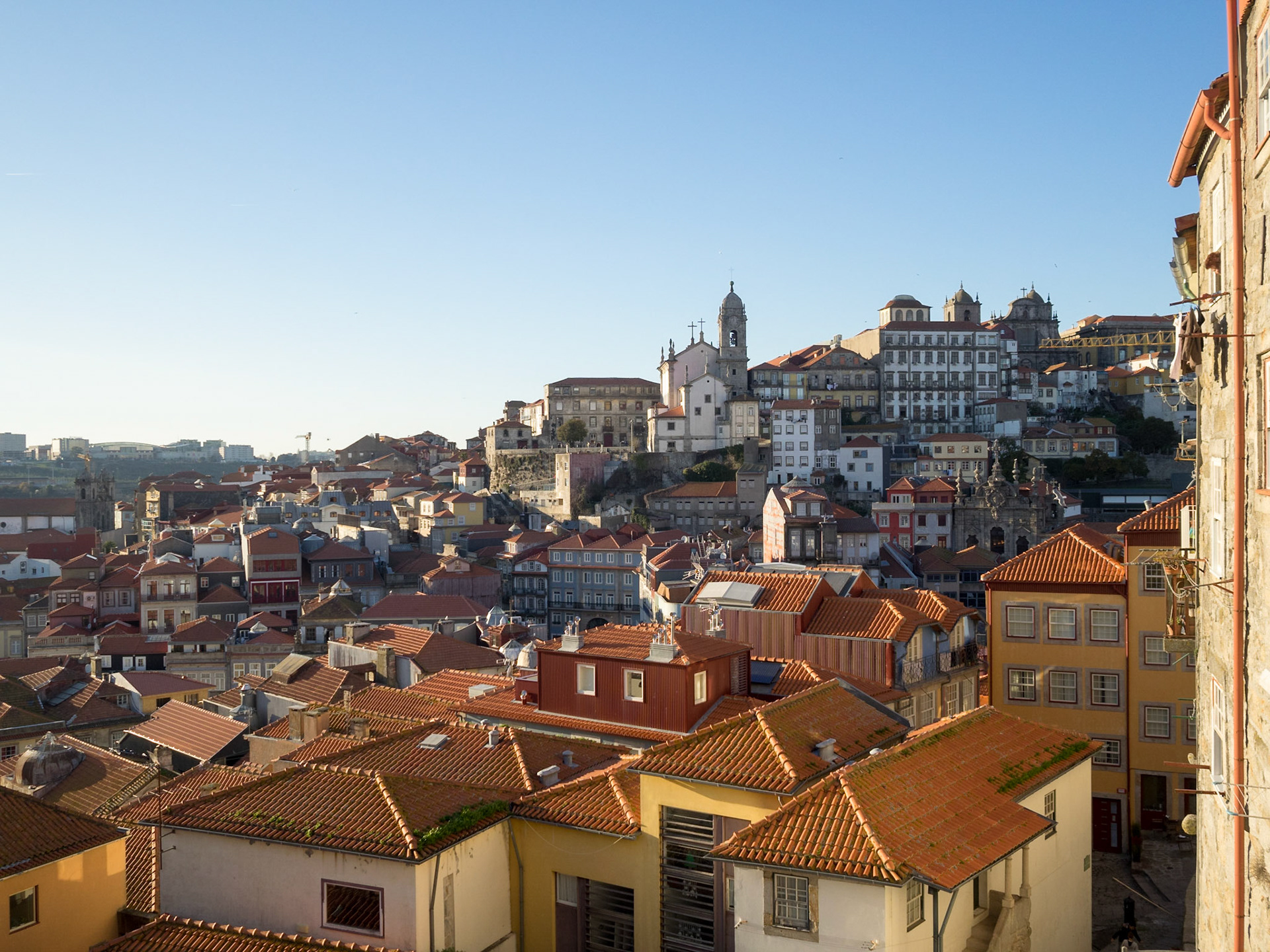 Oporto city roofs